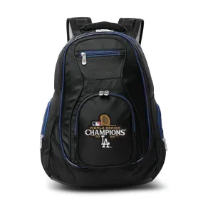 2024 Dodgers World Series Champions Premium Laptop Backpack- Blue Trim