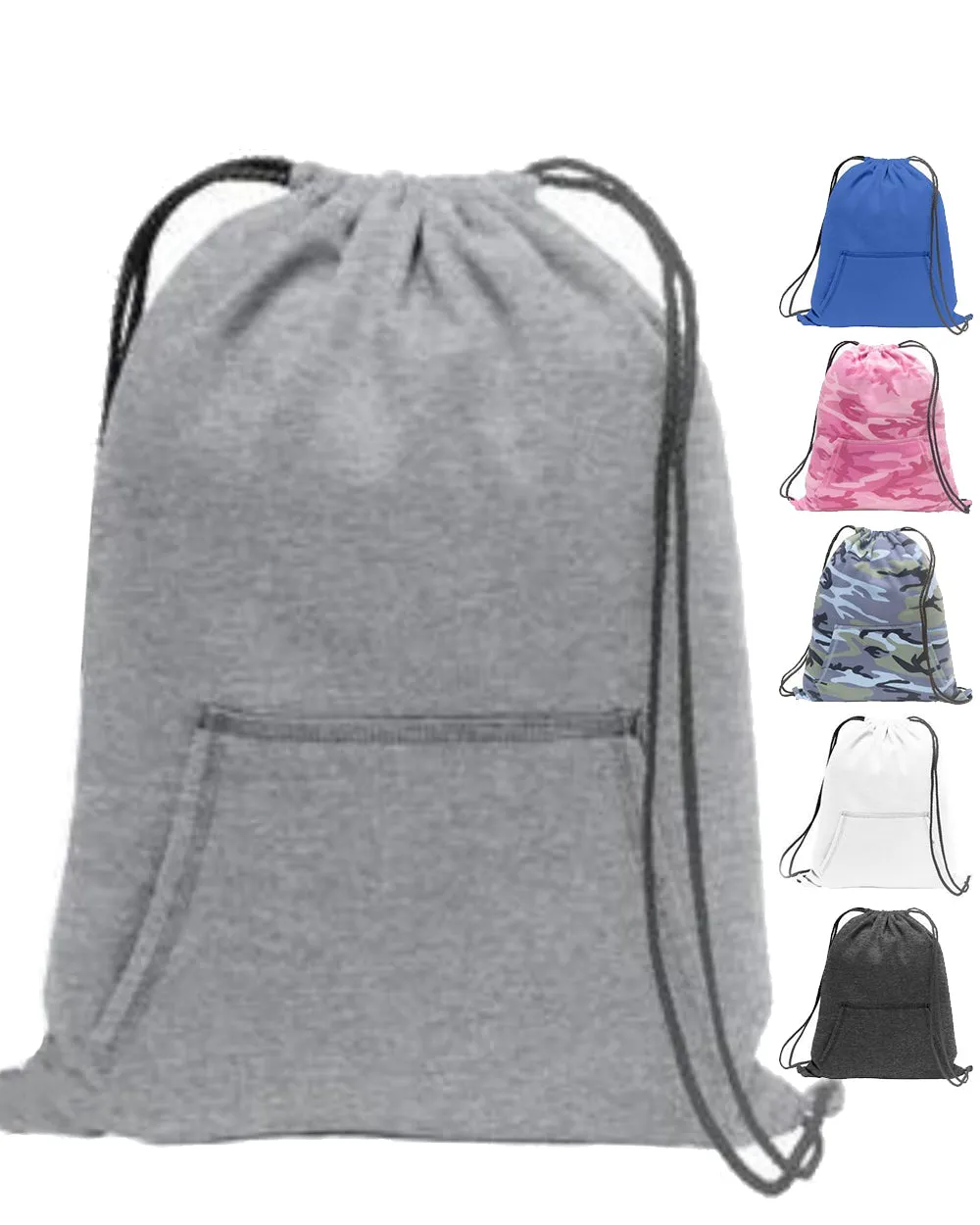 36 ct Stylish Sweatshirt Cinch Pack Drawstring Backpack - By Case