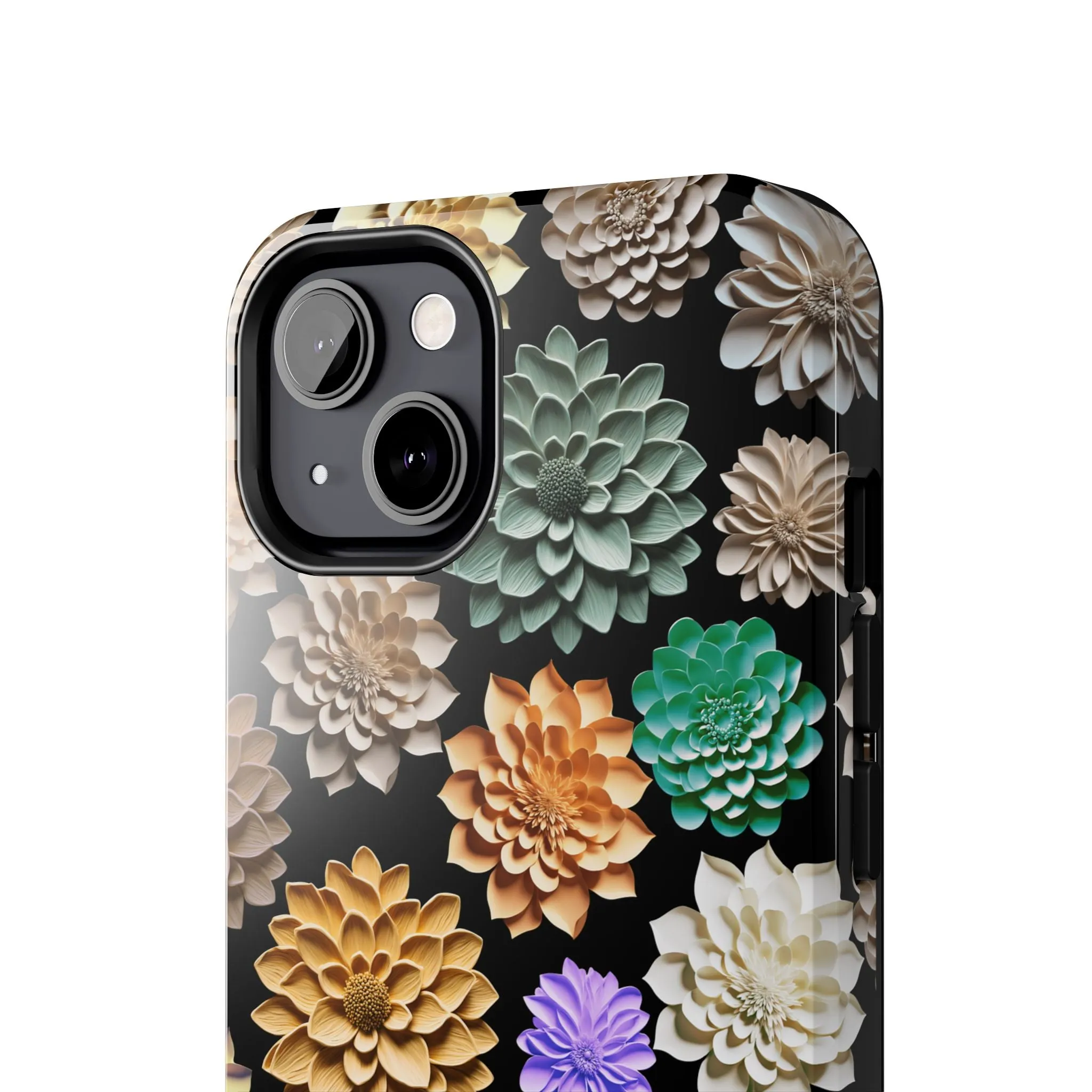 3D Flowers Phone Case - Unique Floral Design, Original Raised Pattern for iPhone & Samsung