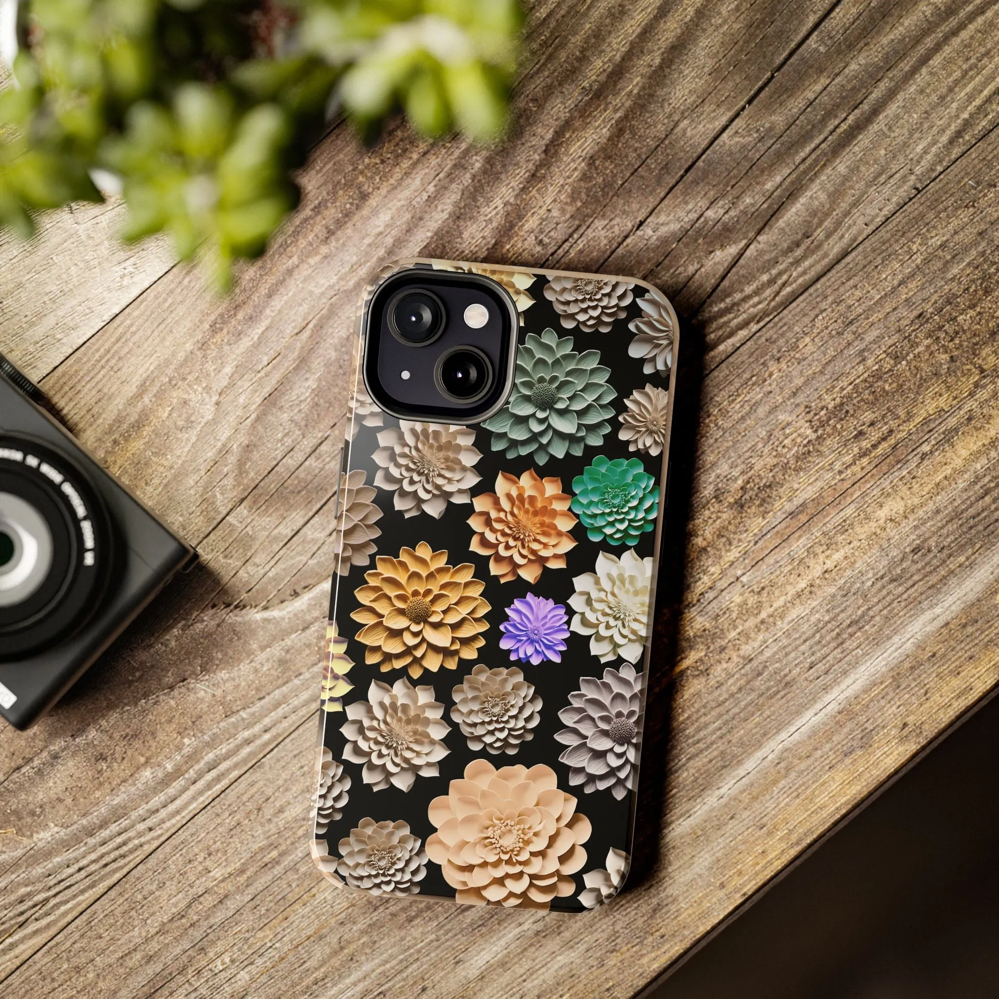 3D Flowers Phone Case - Unique Floral Design, Original Raised Pattern for iPhone & Samsung