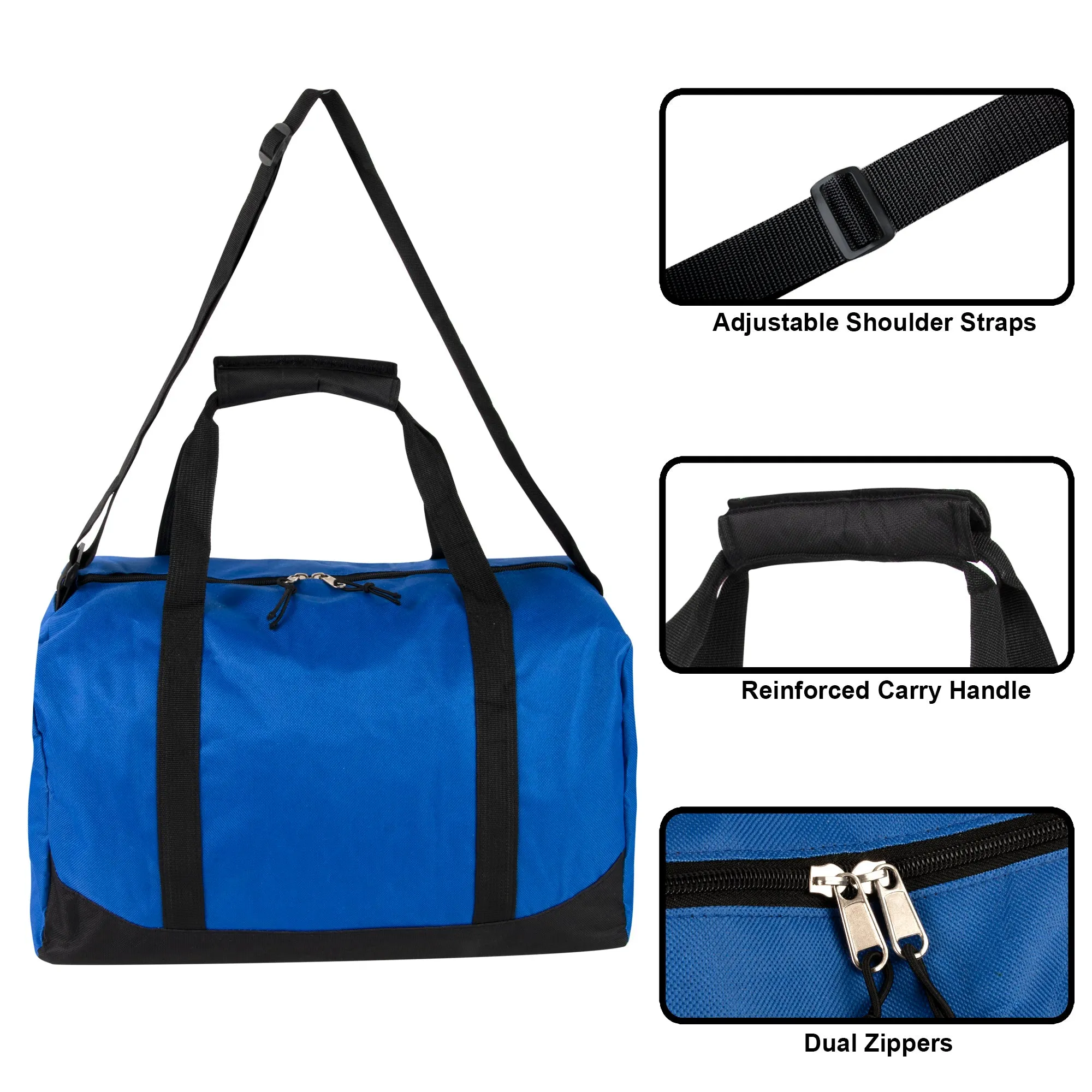 44cm Duffel Bag Medium 28L Capacity - Blue