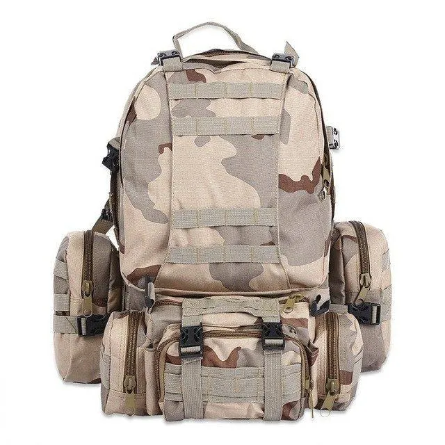 55L Molle Backpacks Outdoor Multifunctional Rucksack