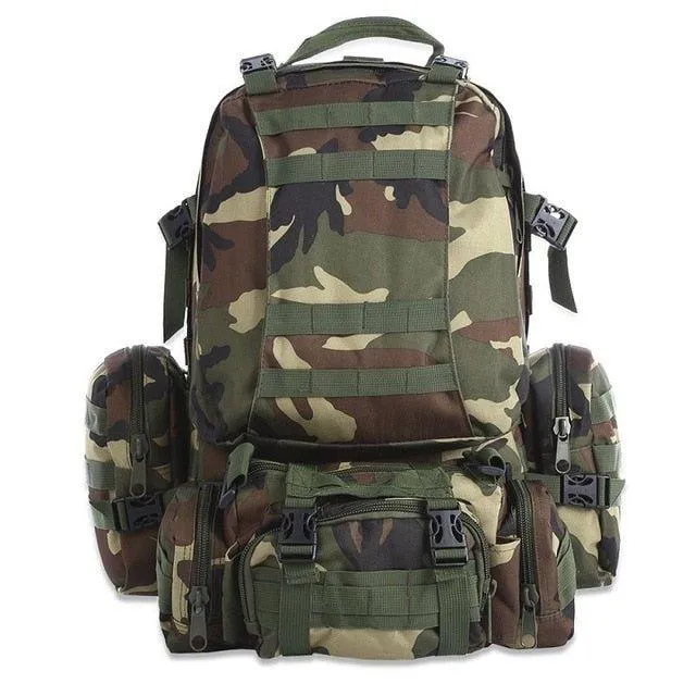 55L Molle Backpacks Outdoor Multifunctional Rucksack