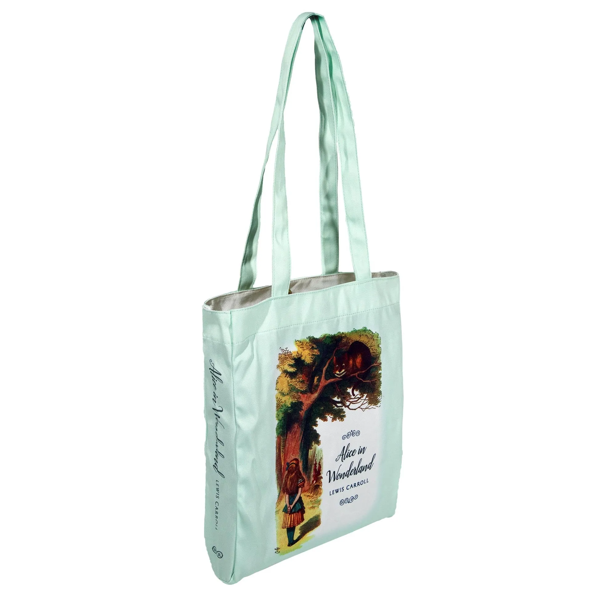 Alice Turquoise Book Tote Bag