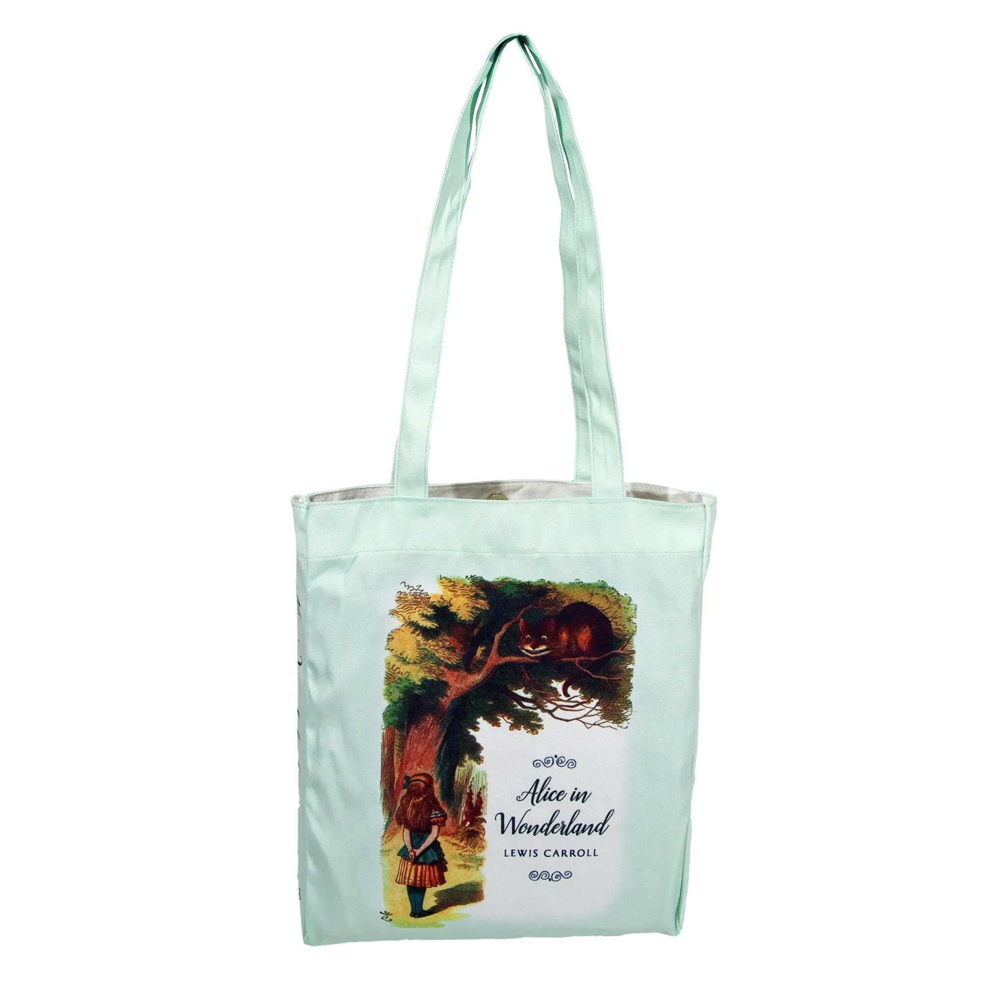 Alice Turquoise Book Tote Bag