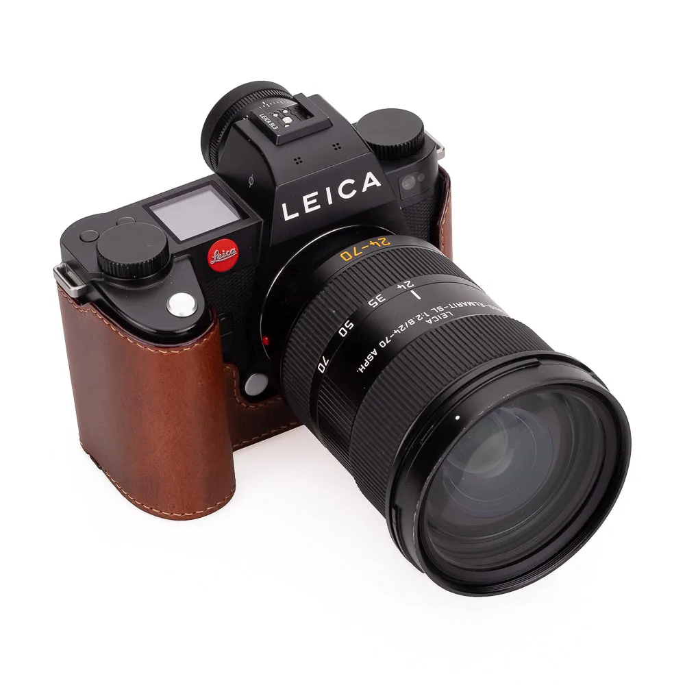 Arte di Mano Half Case for Leica SL3 with Battery Access Door, Covered Style - Rally Volpe