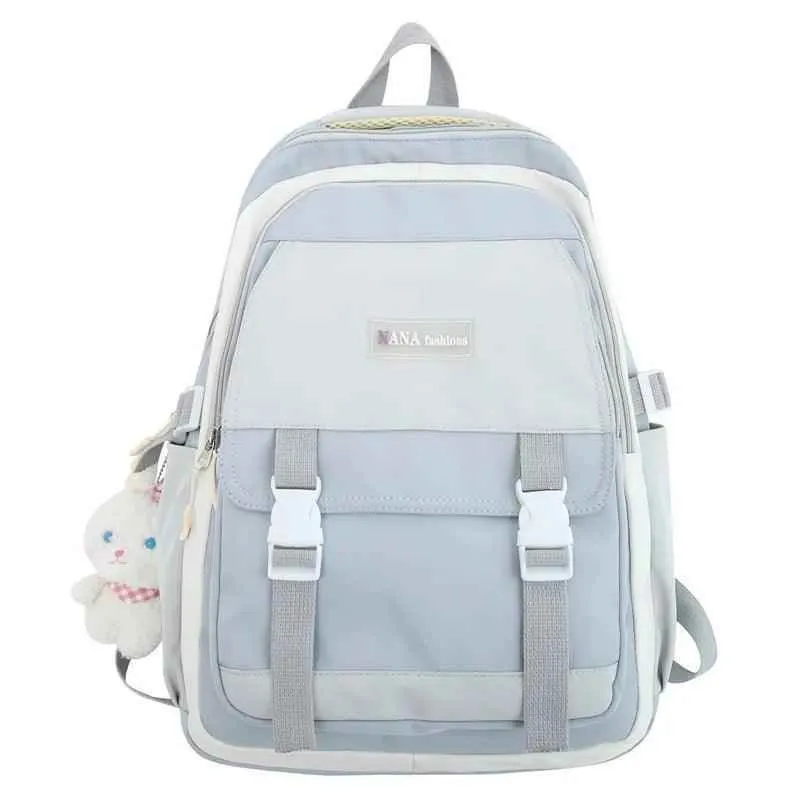 B3104 Cool Backpack - Multi-Pocket School Bags For Teenage Girls