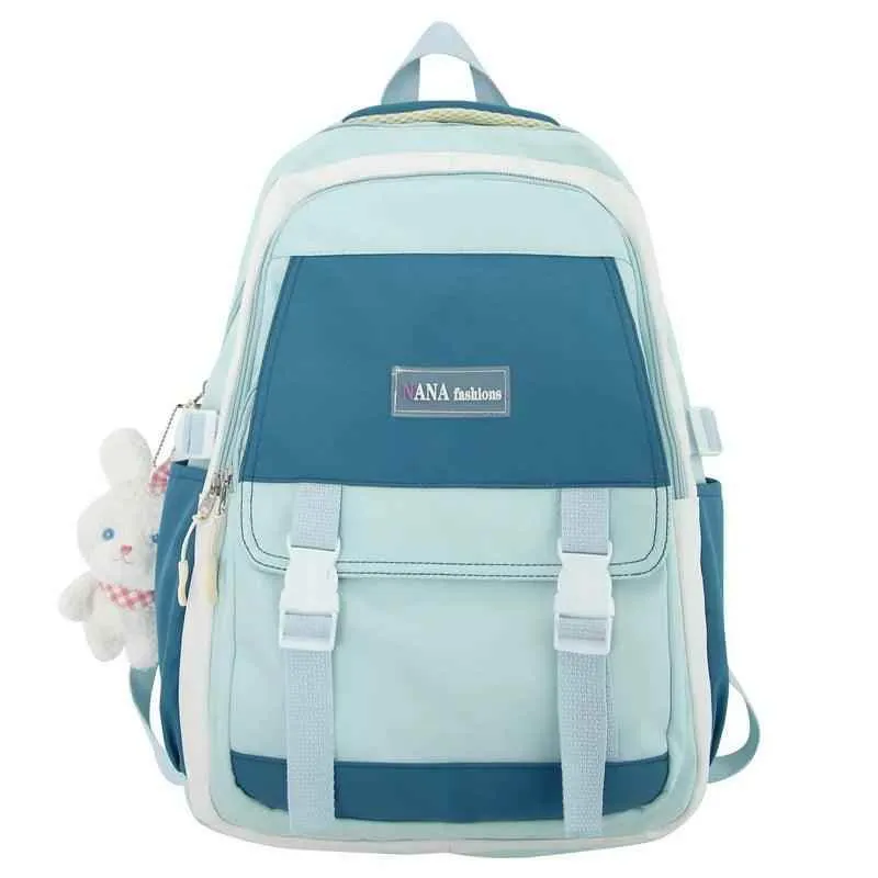 B3104 Cool Backpack - Multi-Pocket School Bags For Teenage Girls