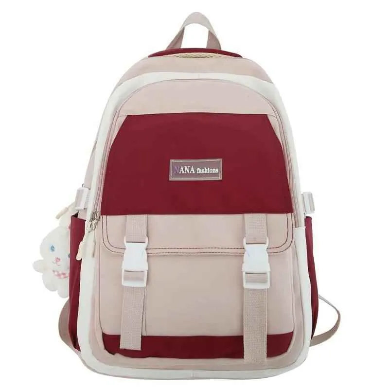 B3104 Cool Backpack - Multi-Pocket School Bags For Teenage Girls