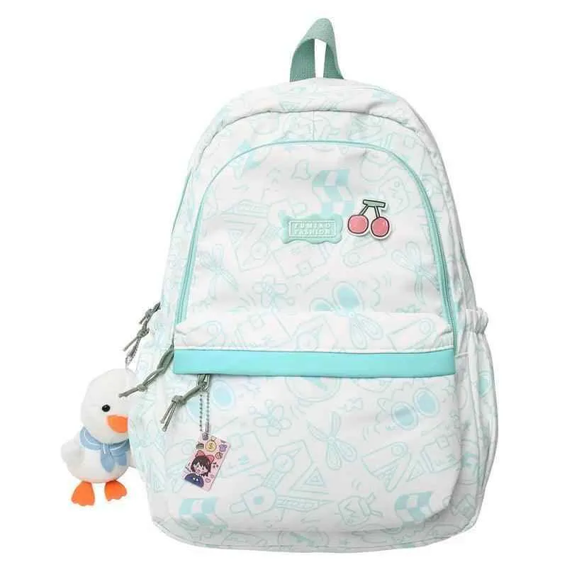 BCB208 Cool Backpack - Fashion Cartoon Print Laptop Bag