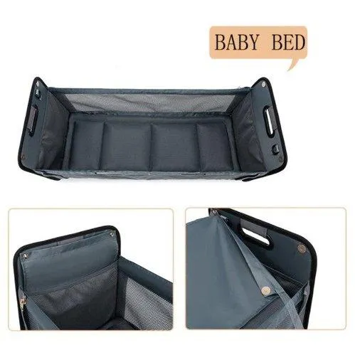 Briefcase Baby Diaper Changing Bed Shoulder Bag