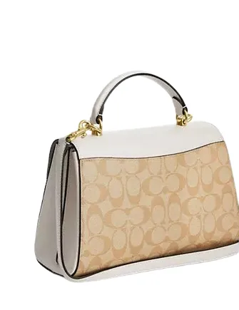 Coach Eliza Top Handle In Signature Canvas