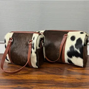 Cowhide Duffle Bag Set Of Two