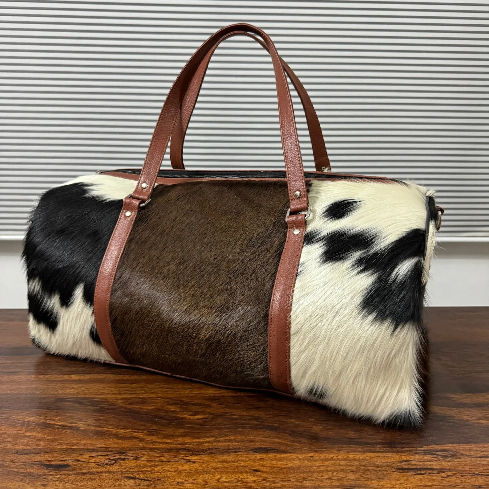 Cowhide Duffle Bag Set Of Two