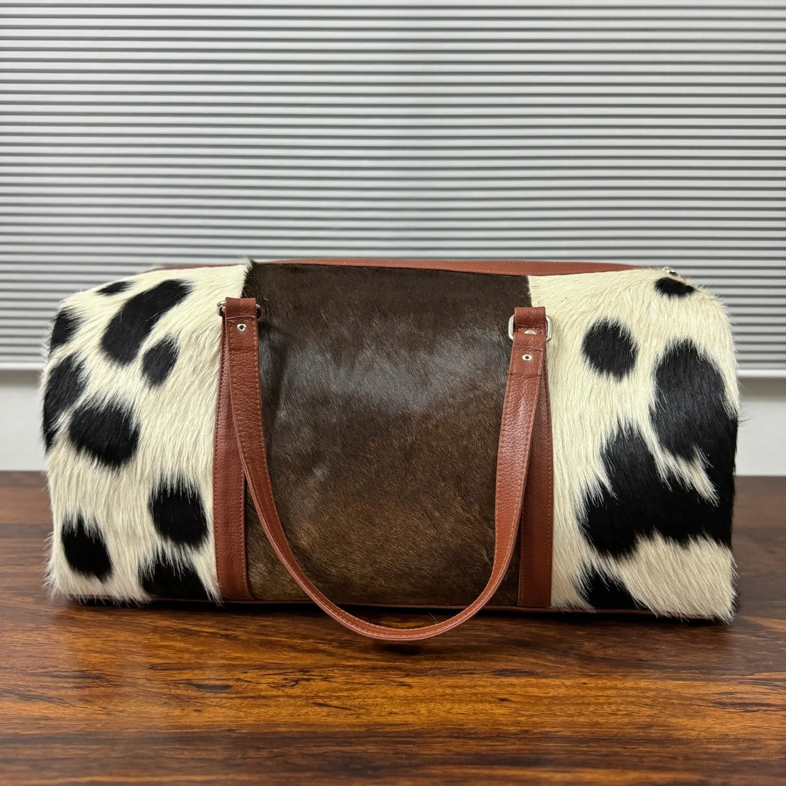 Cowhide Duffle Bag Set Of Two