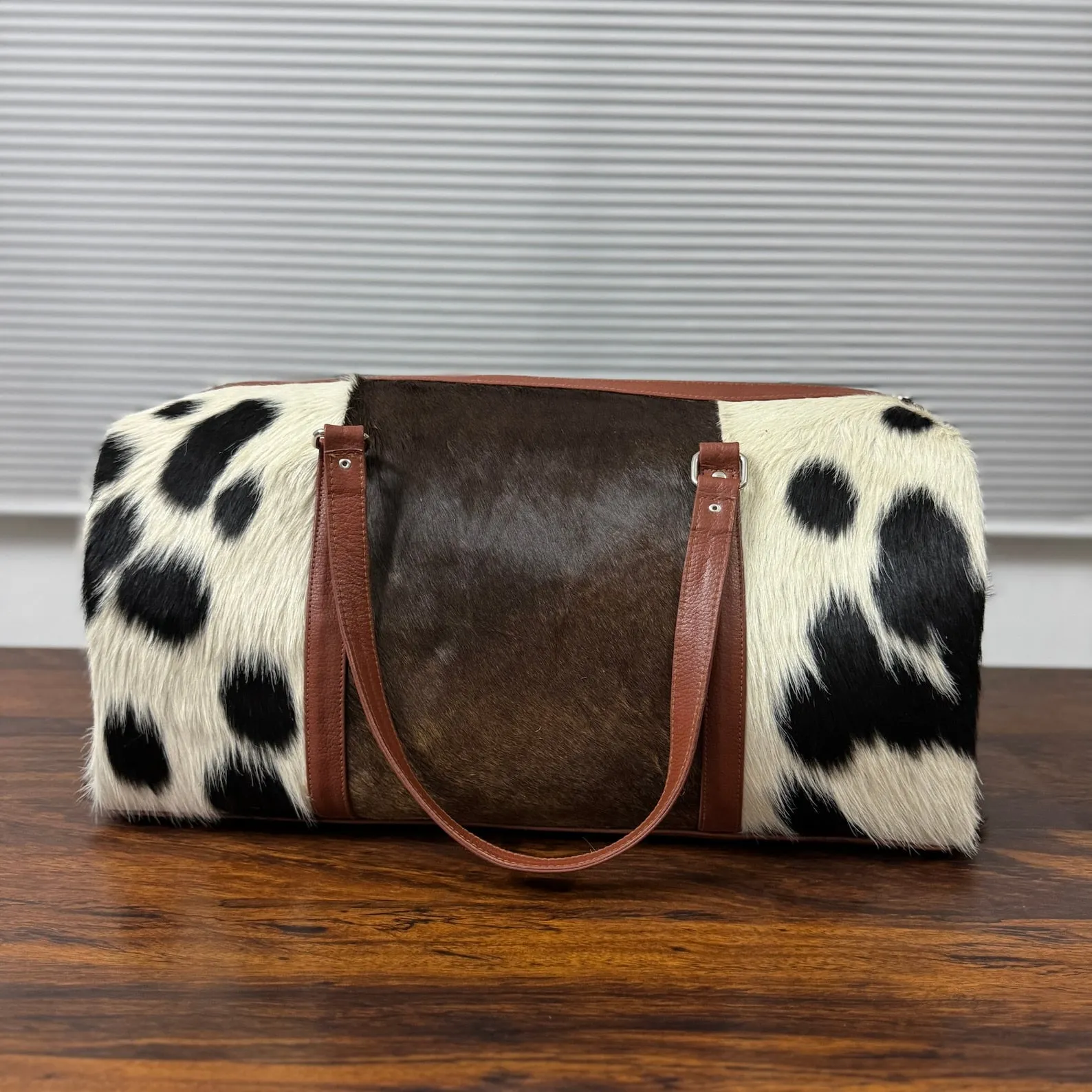 Cowhide Duffle Bag Set Of Two