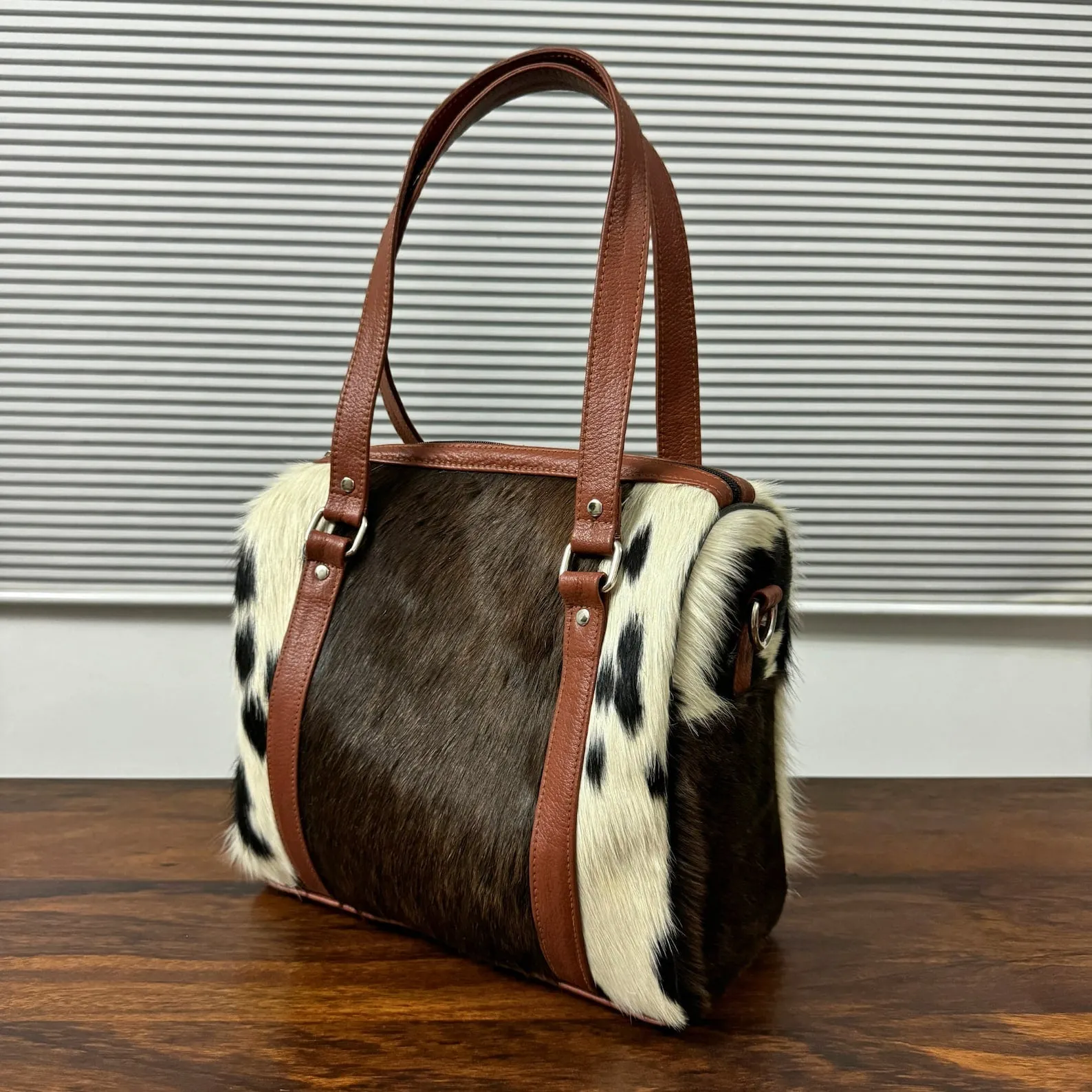 Cowhide Duffle Bag Set Of Two