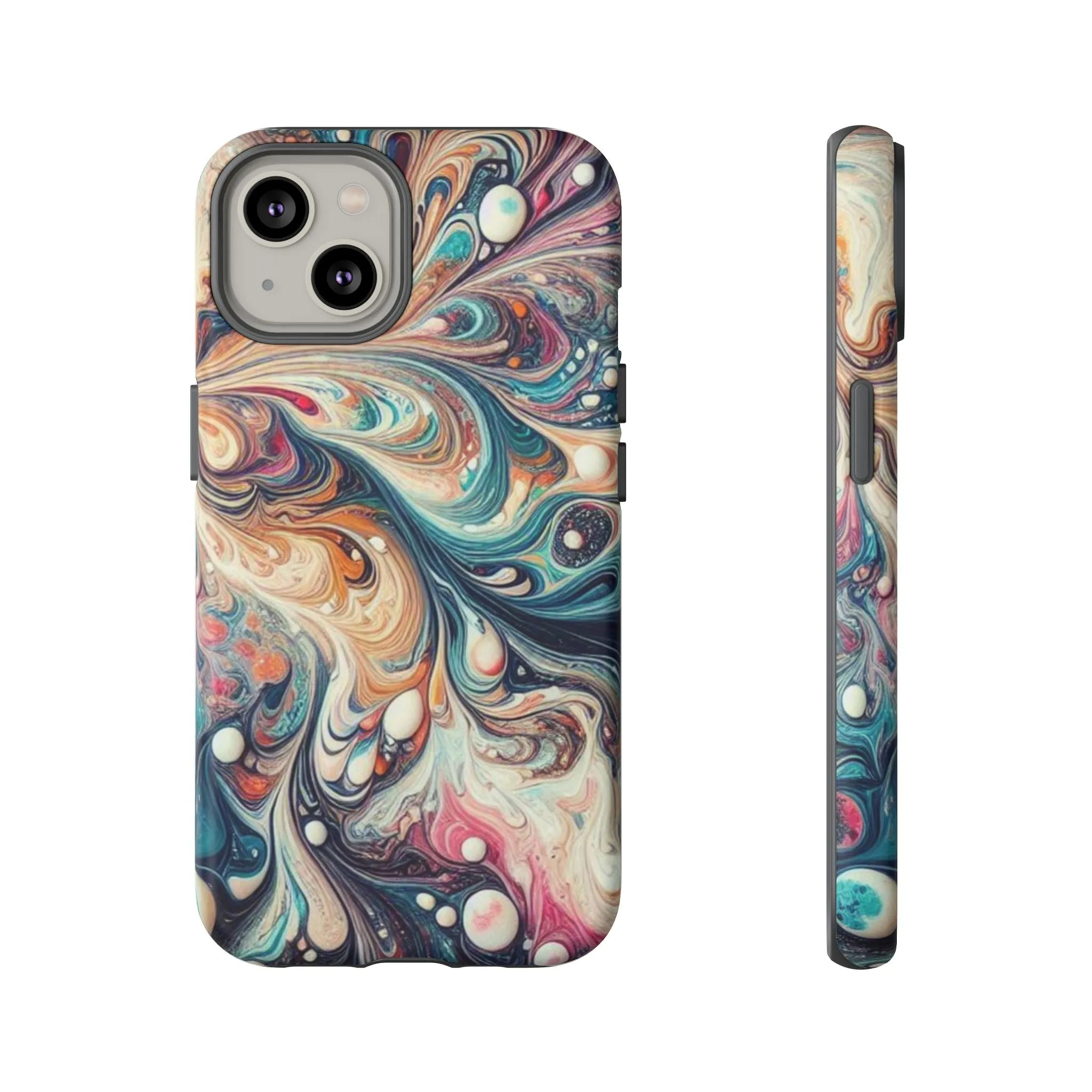 Creative marbling art Tough Cases