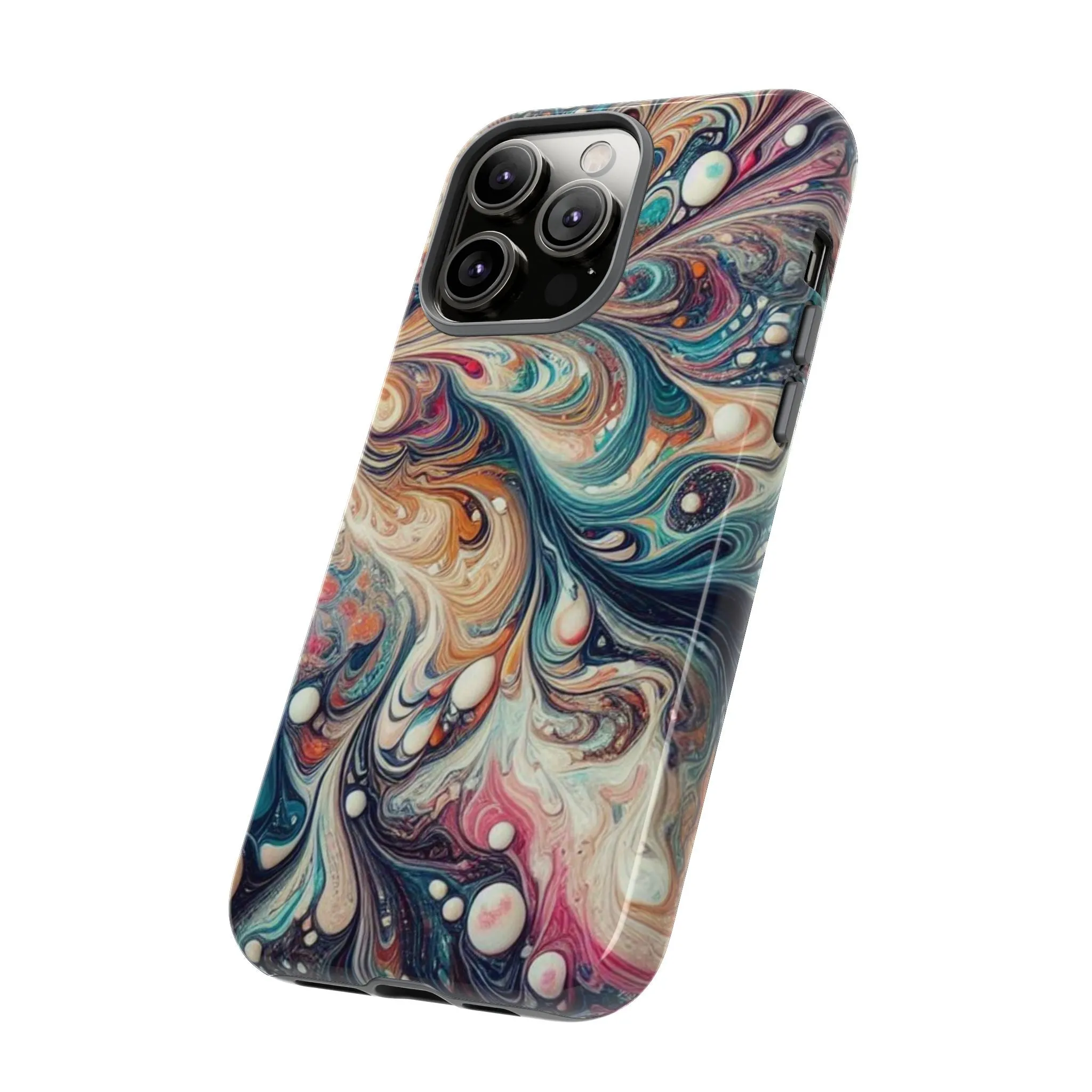 Creative marbling art Tough Cases