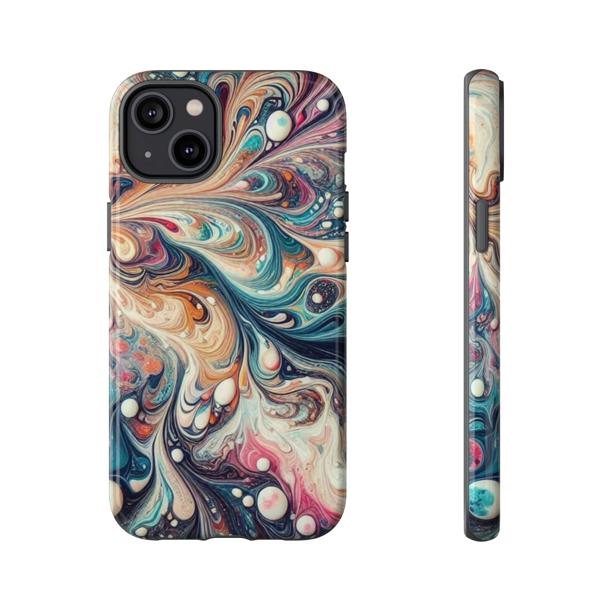 Creative marbling art Tough Cases