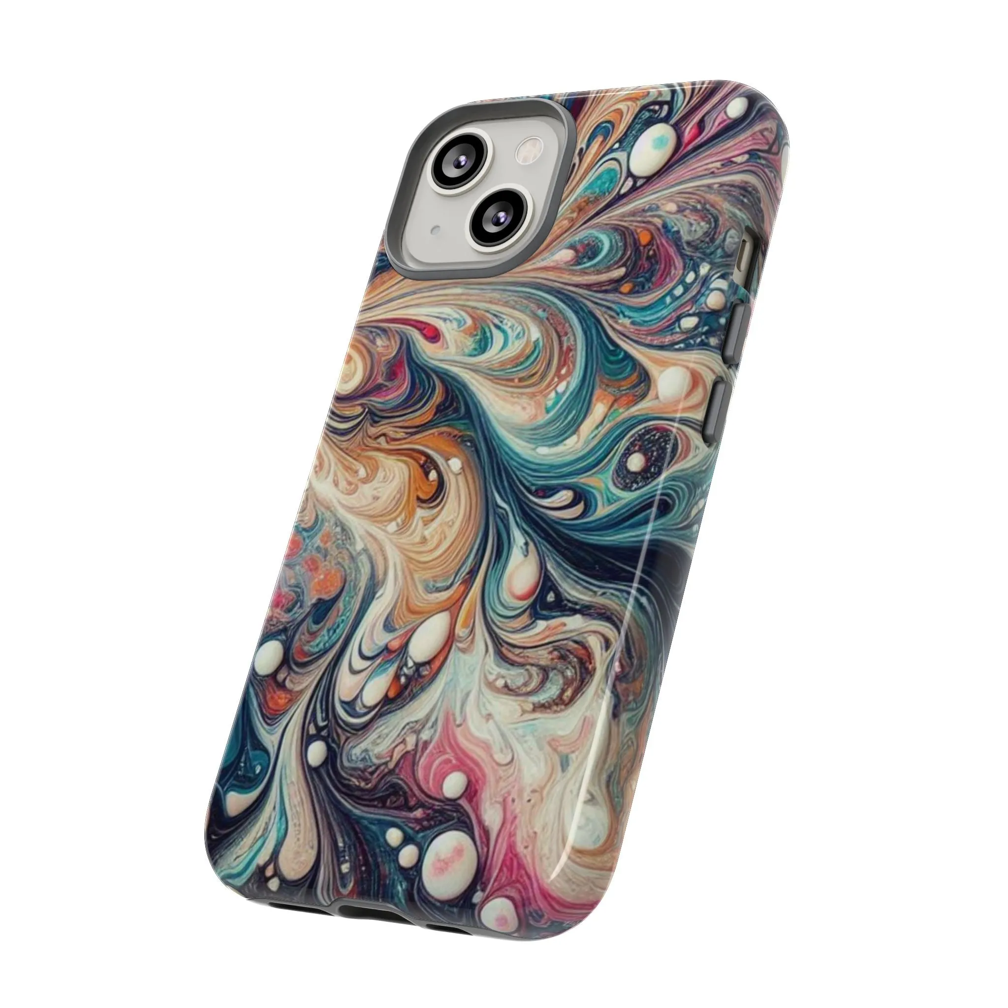 Creative marbling art Tough Cases