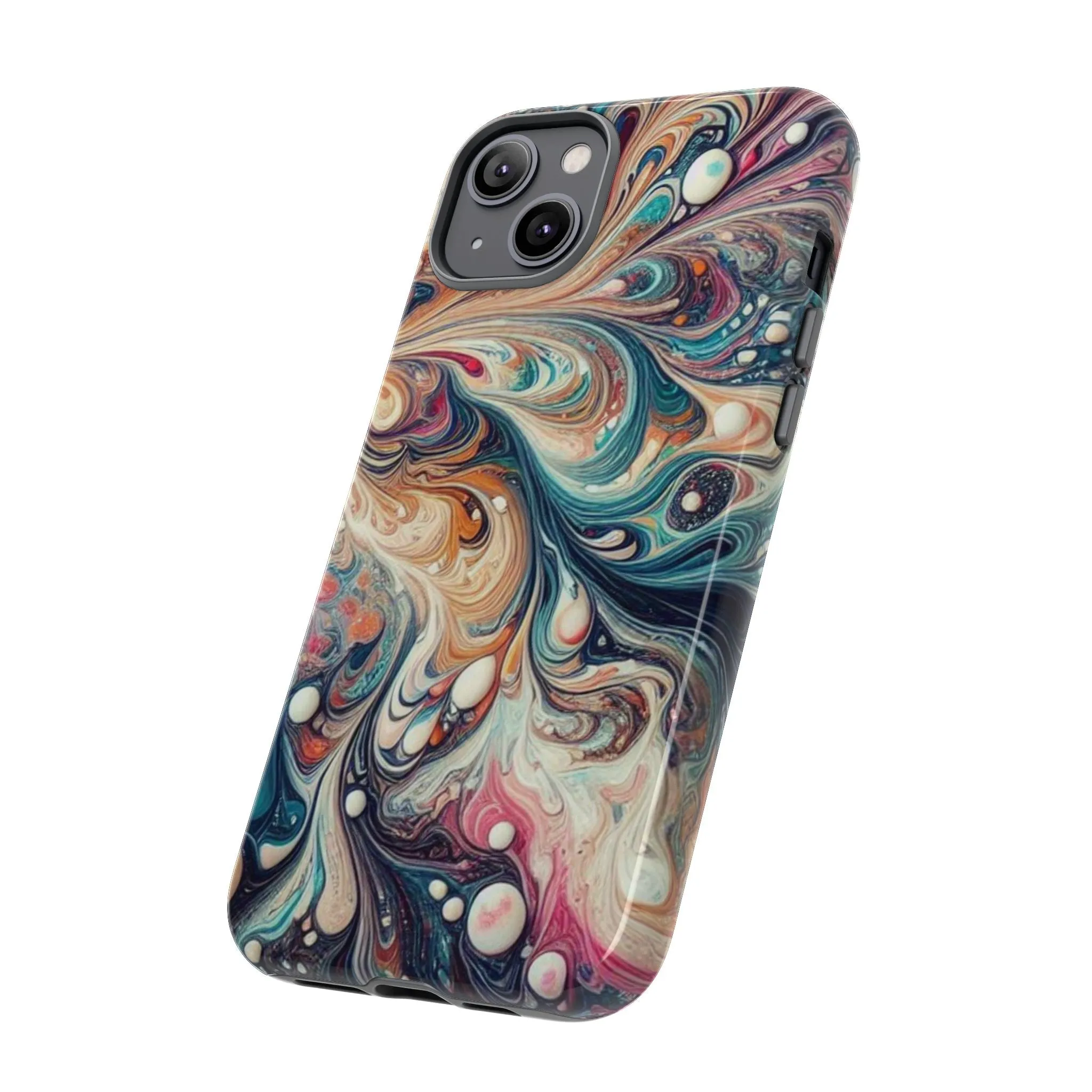 Creative marbling art Tough Cases