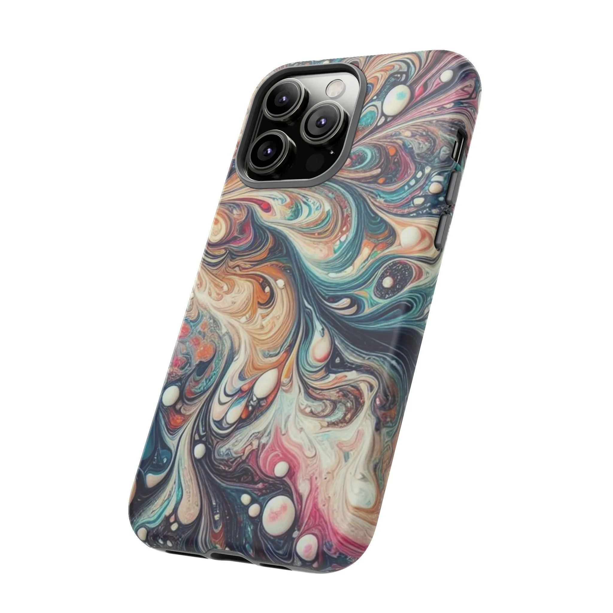 Creative marbling art Tough Cases