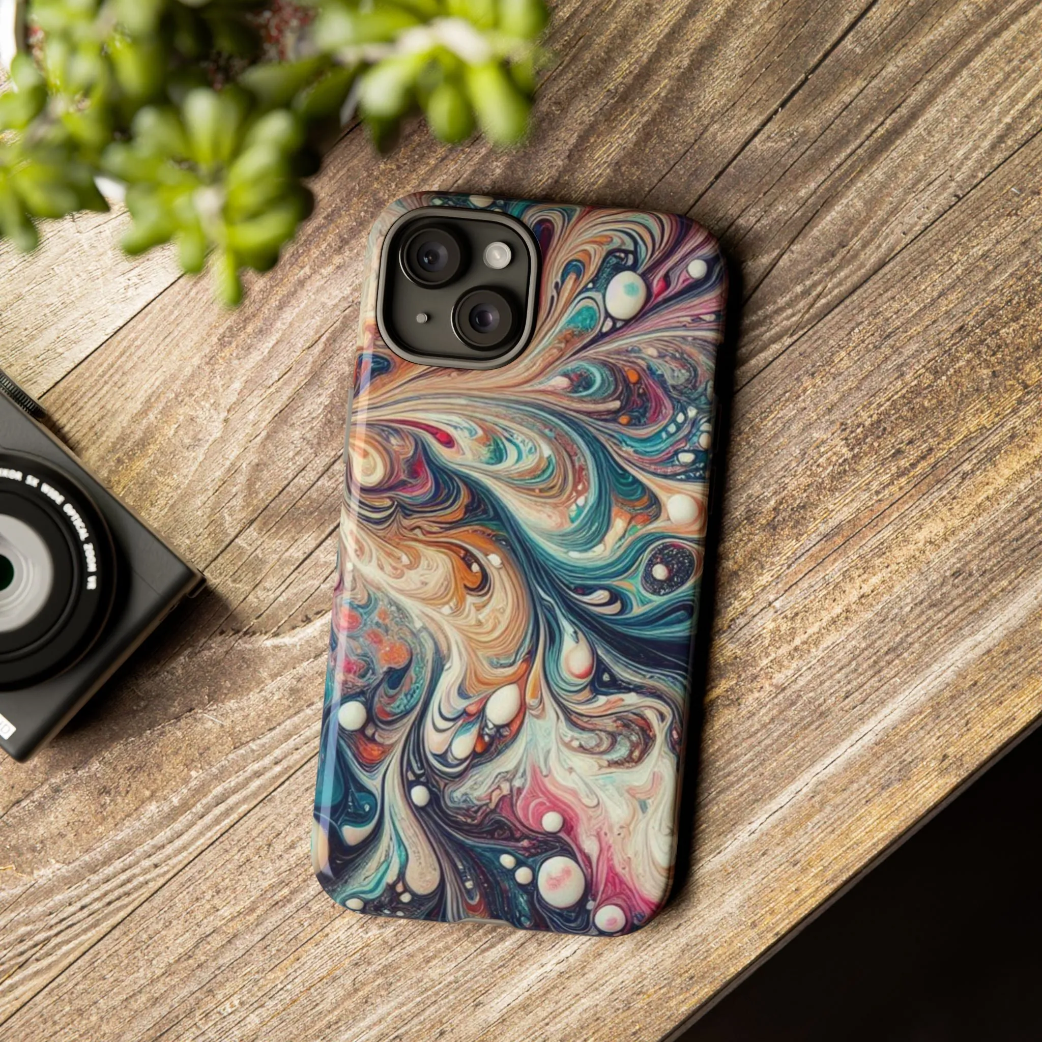 Creative marbling art Tough Cases