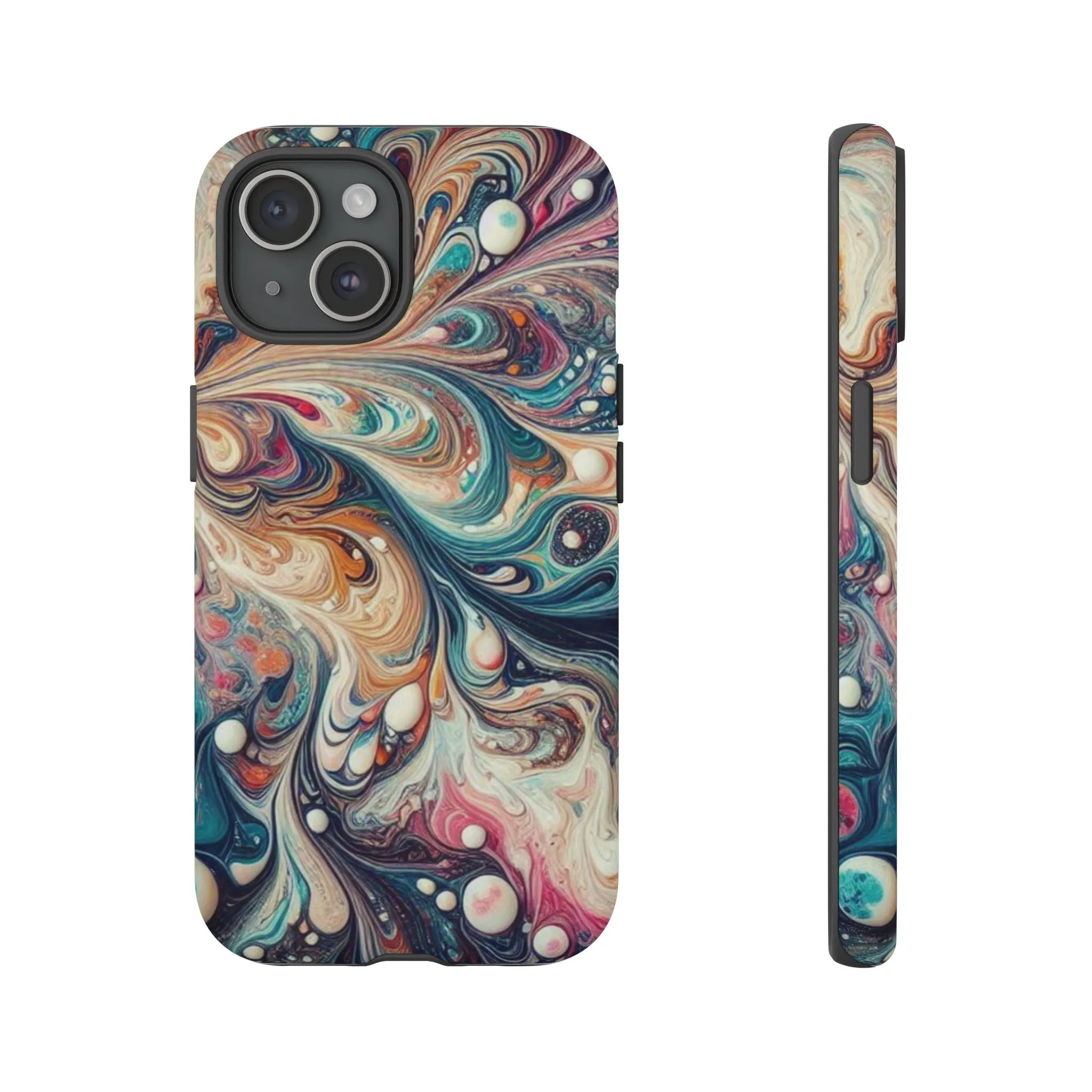 Creative marbling art Tough Cases