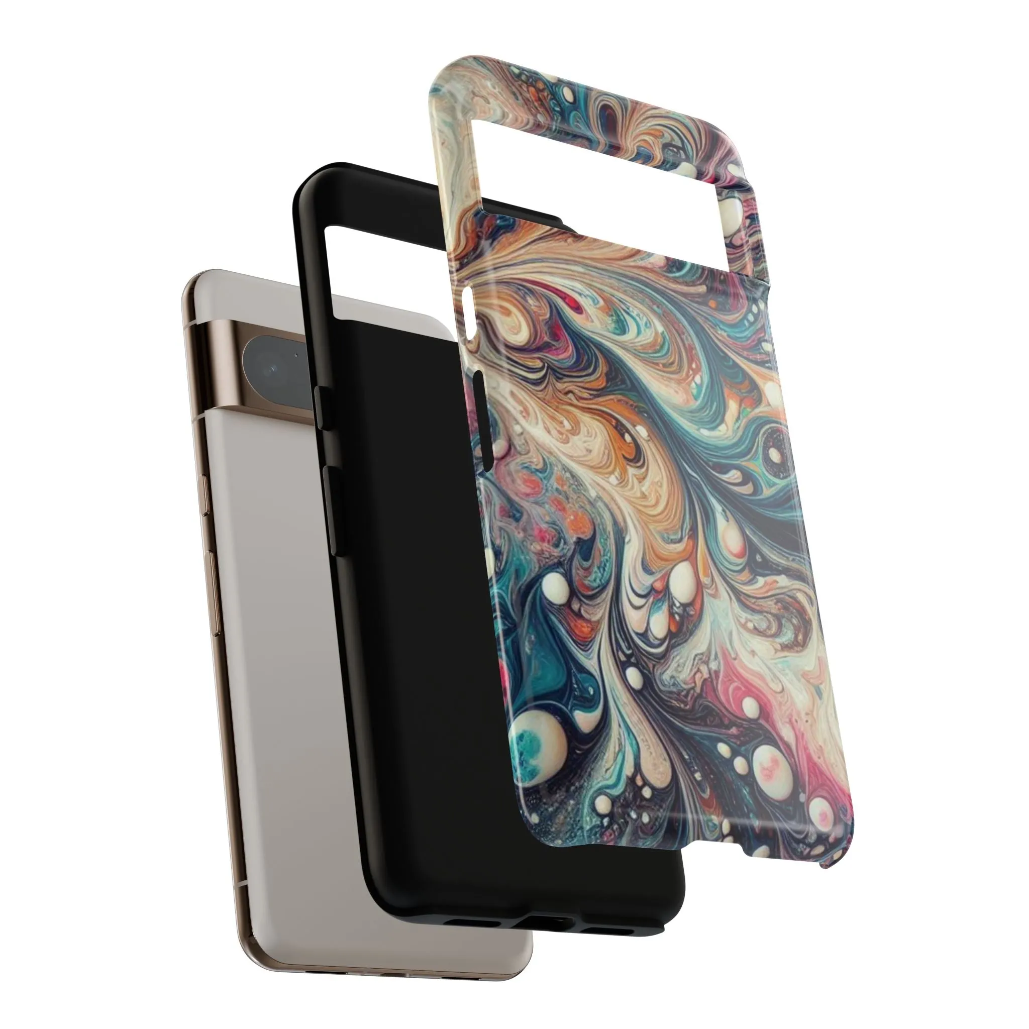 Creative marbling art Tough Cases