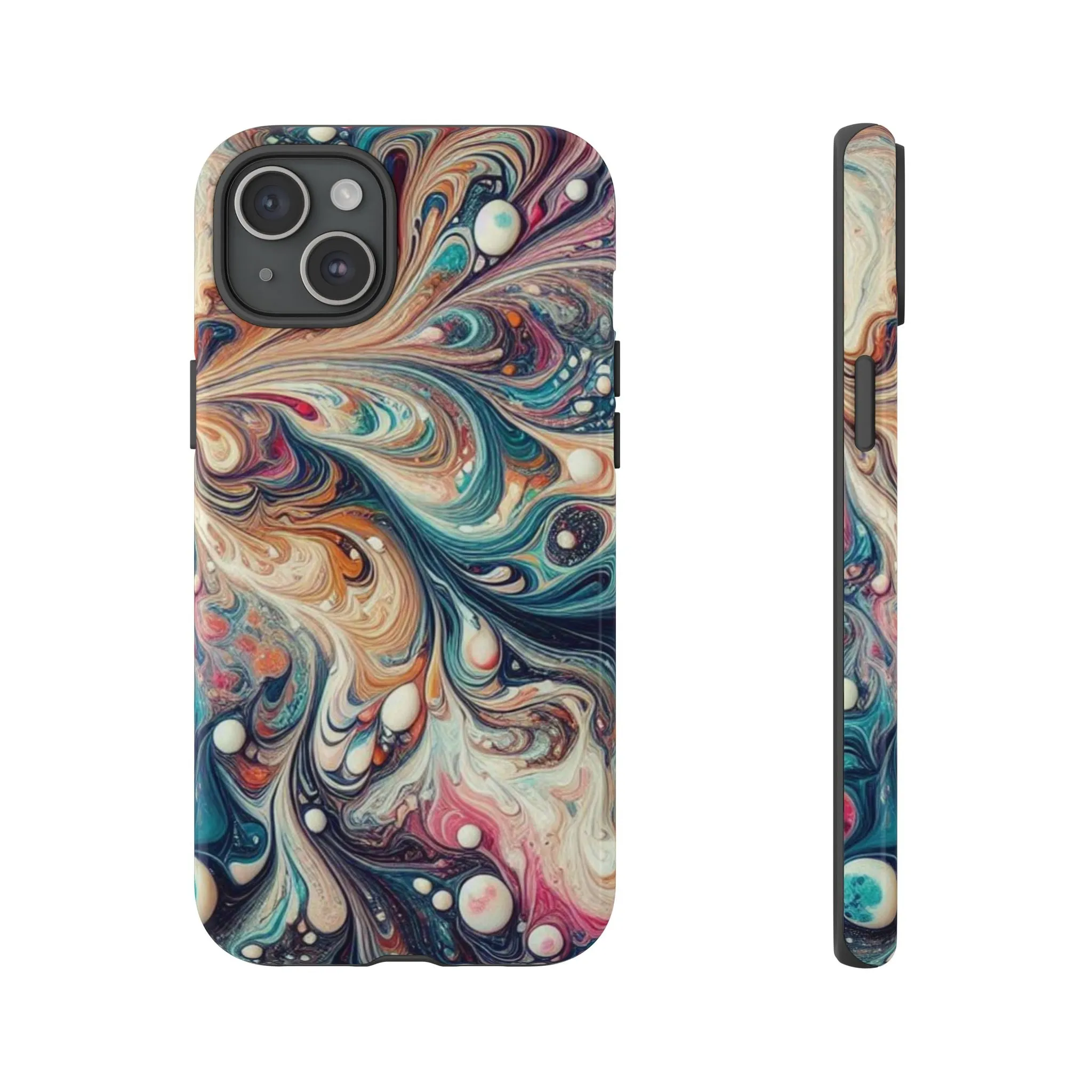 Creative marbling art Tough Cases