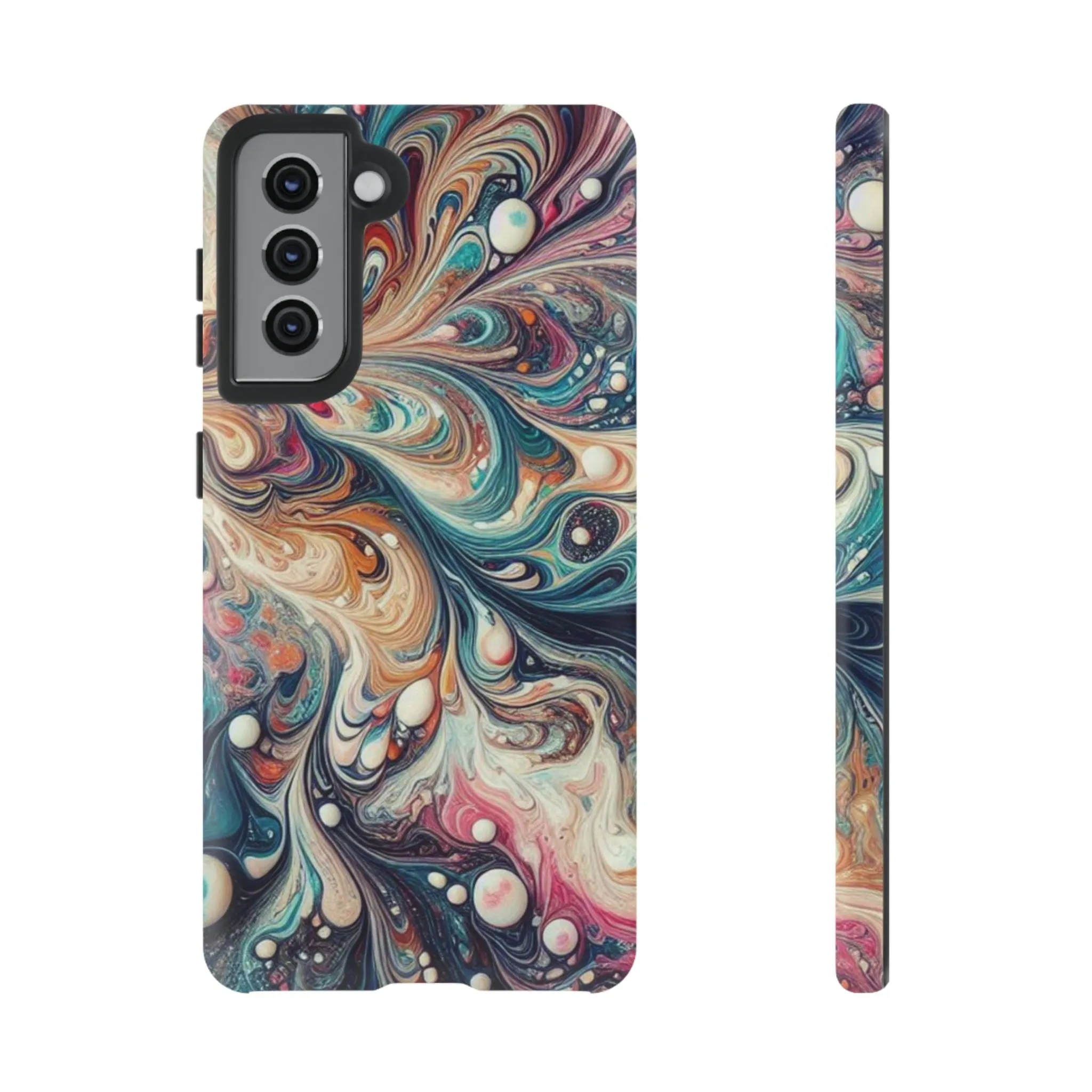 Creative marbling art Tough Cases