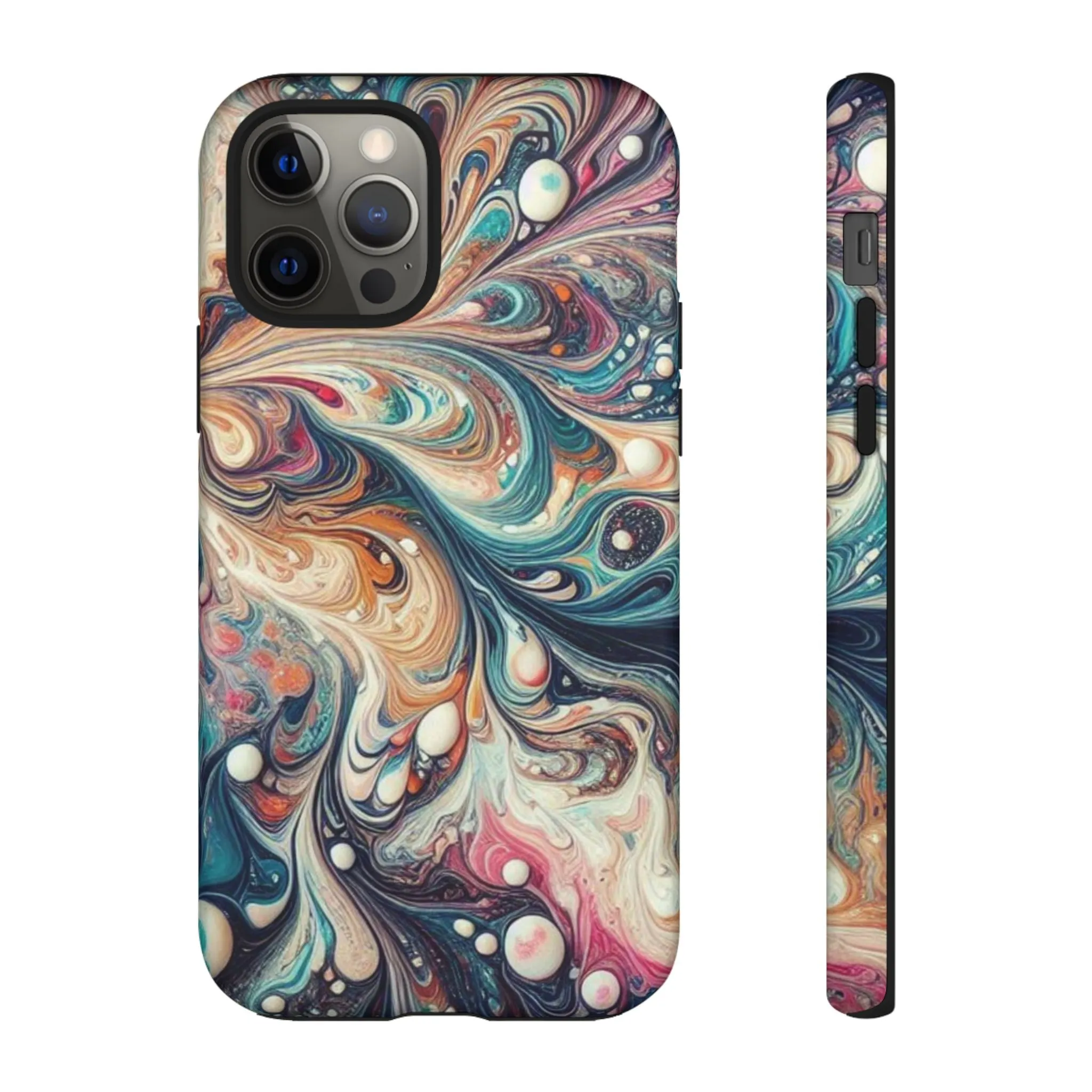 Creative marbling art Tough Cases