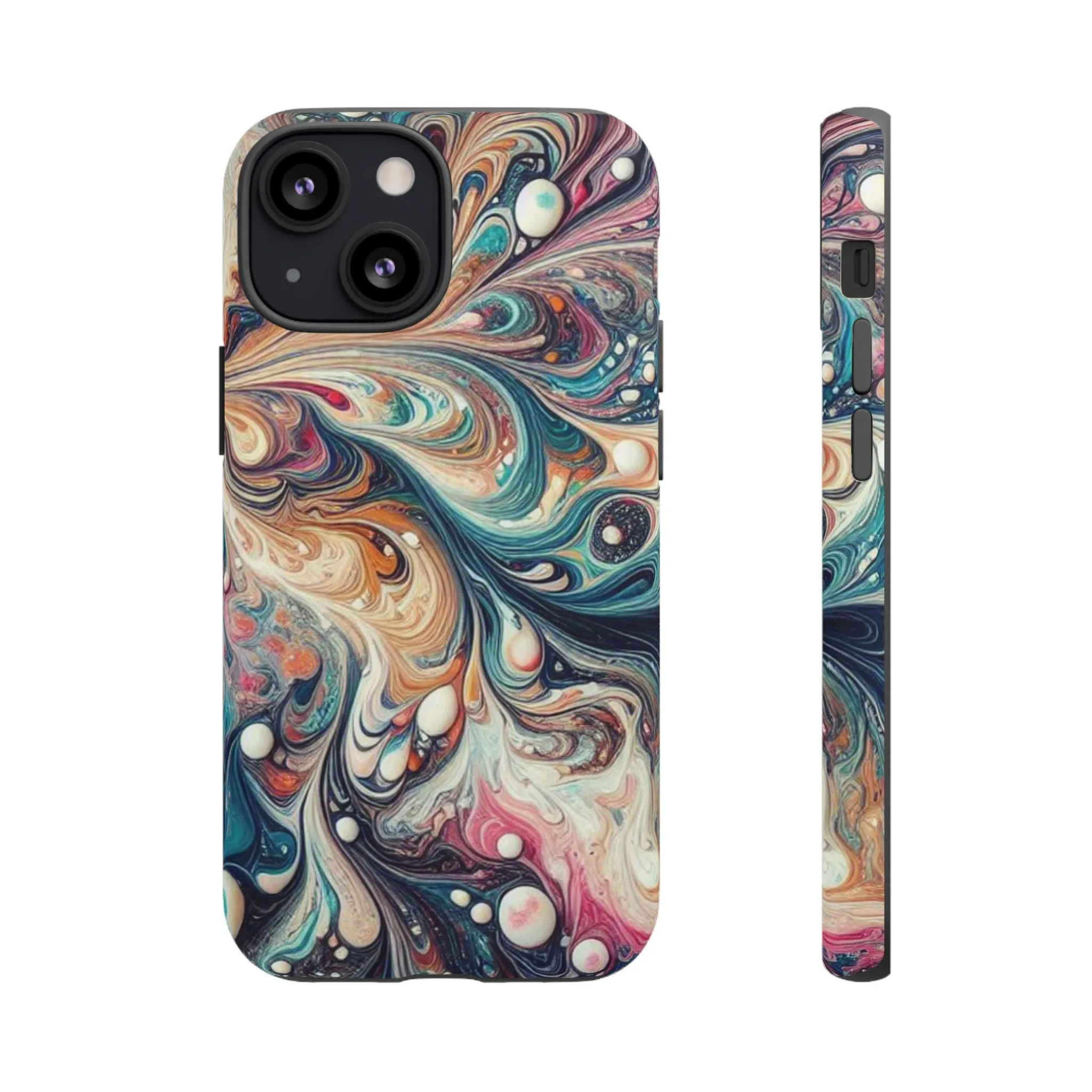 Creative marbling art Tough Cases