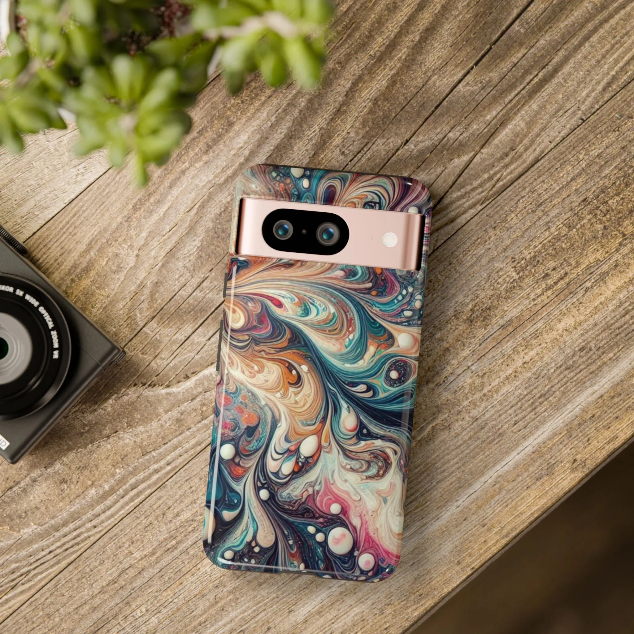 Creative marbling art Tough Cases