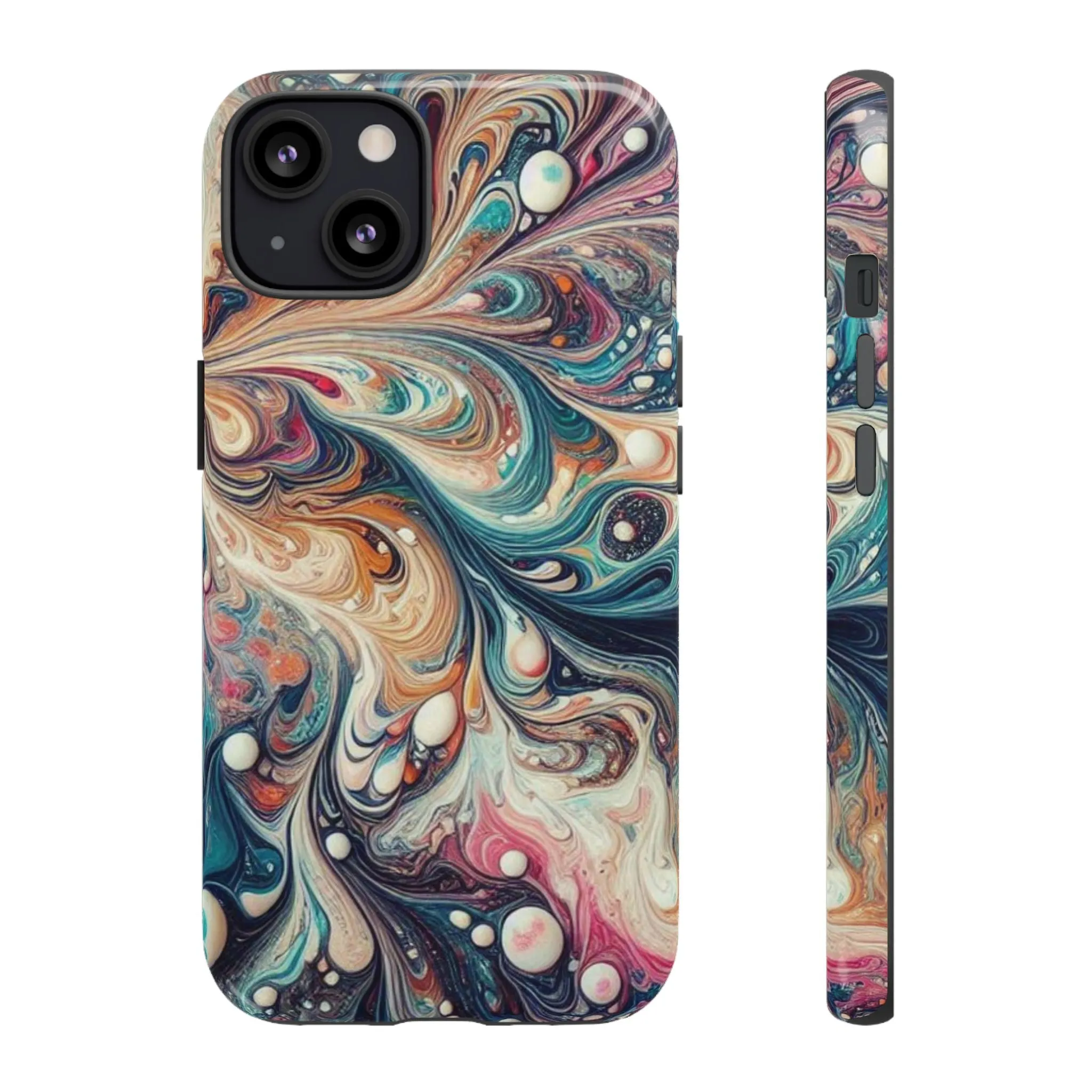 Creative marbling art Tough Cases