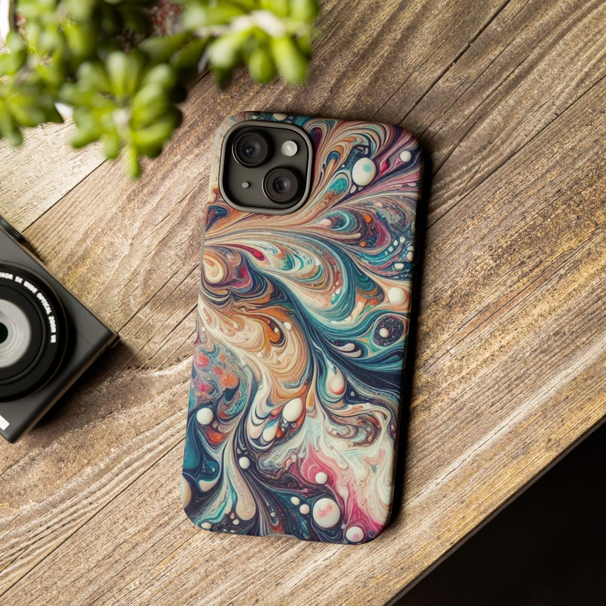 Creative marbling art Tough Cases