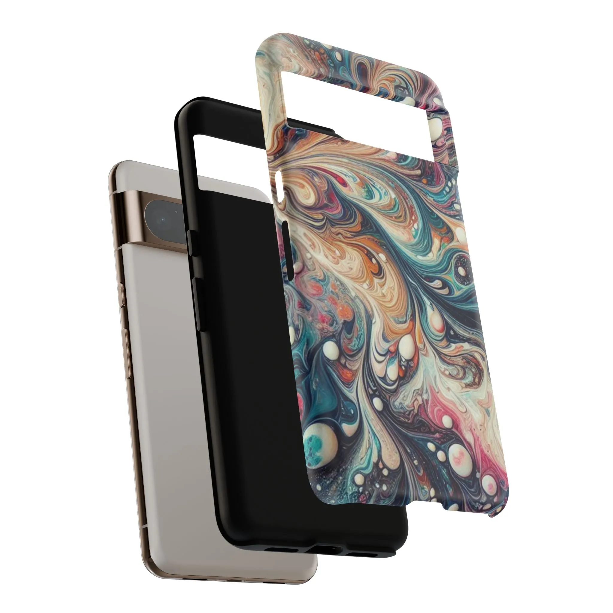 Creative marbling art Tough Cases