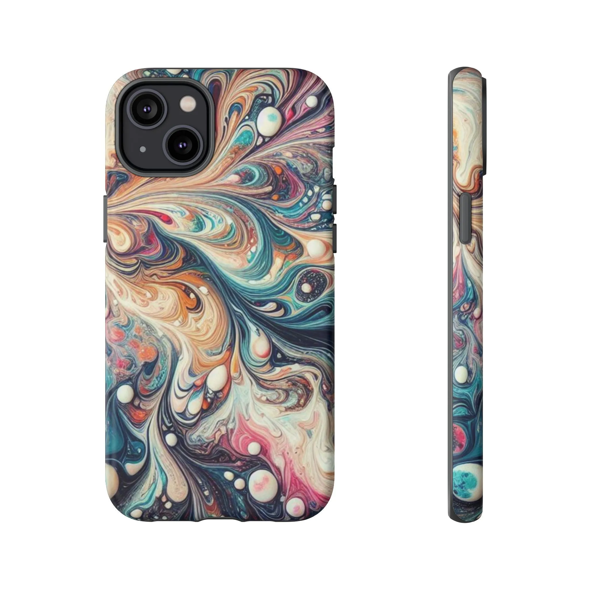 Creative marbling art Tough Cases