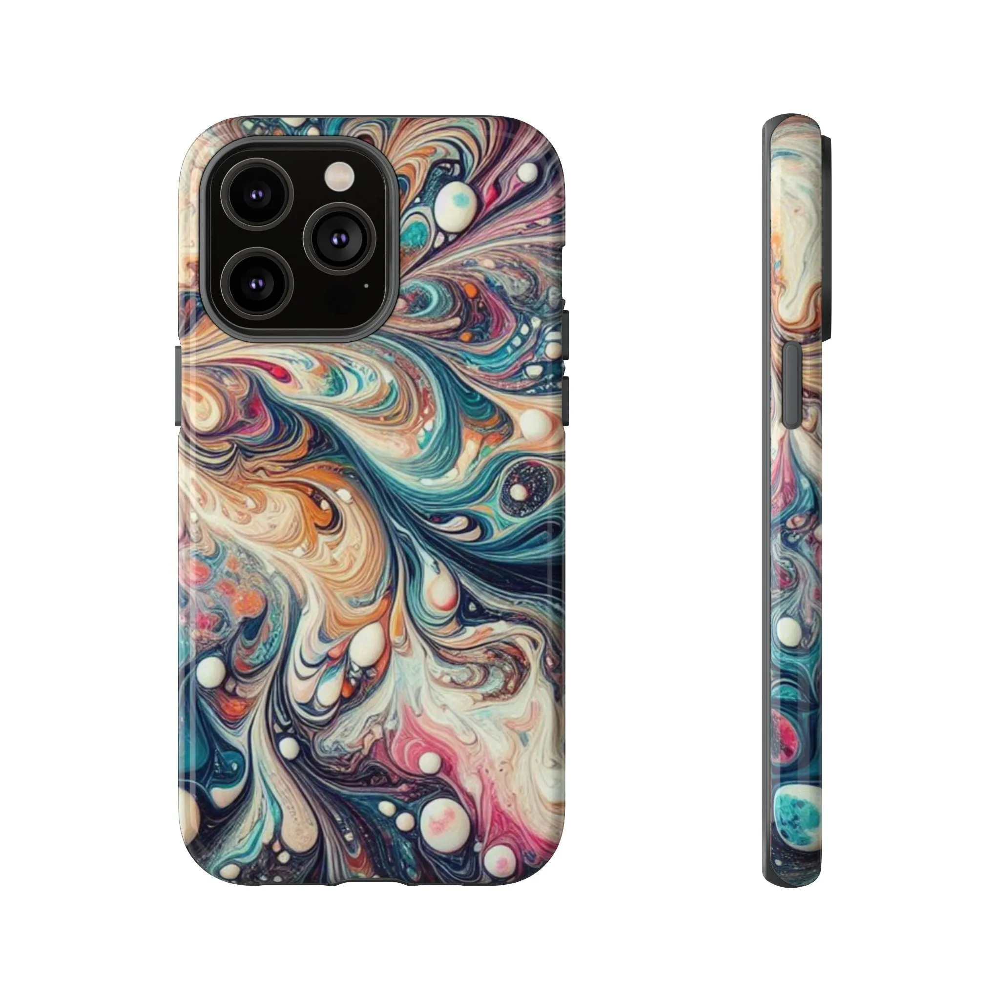 Creative marbling art Tough Cases