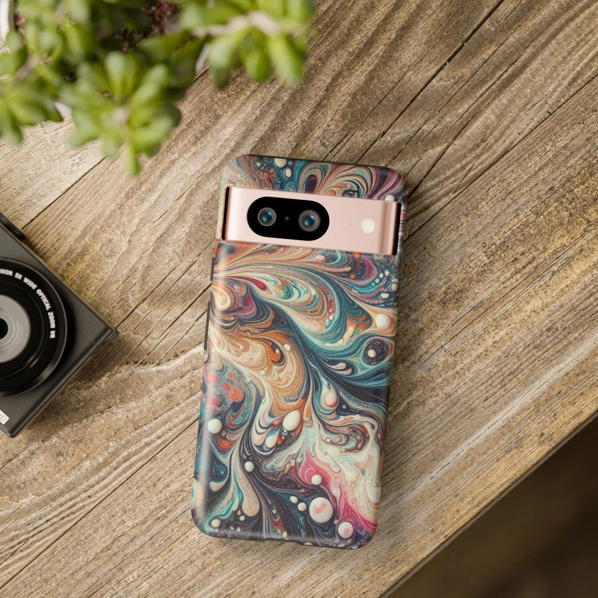 Creative marbling art Tough Cases