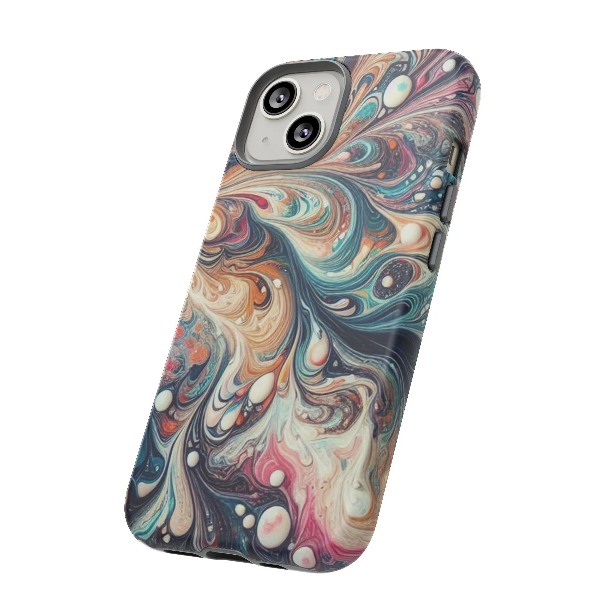 Creative marbling art Tough Cases