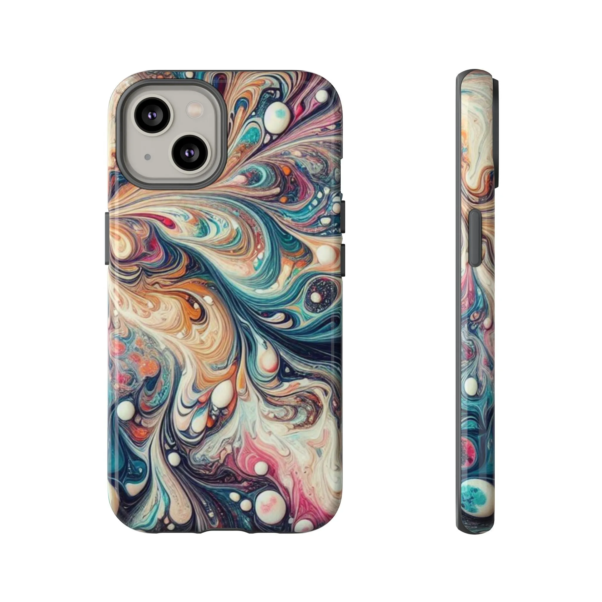 Creative marbling art Tough Cases