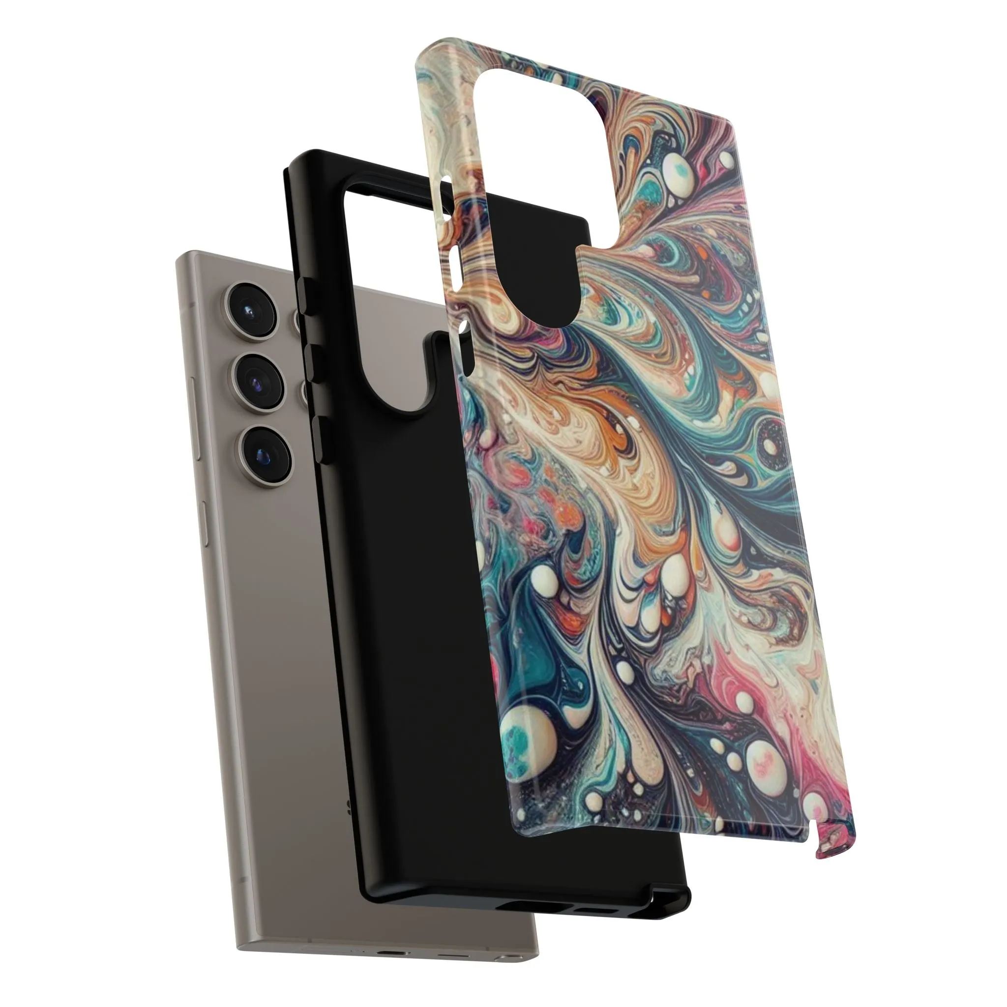 Creative marbling art Tough Cases