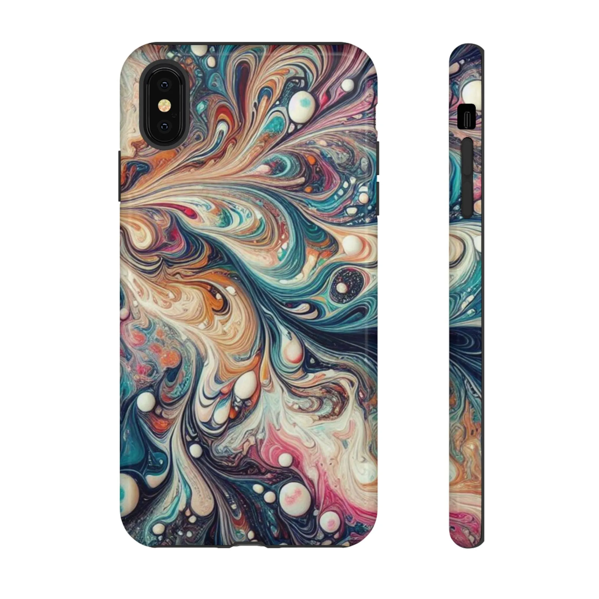 Creative marbling art Tough Cases