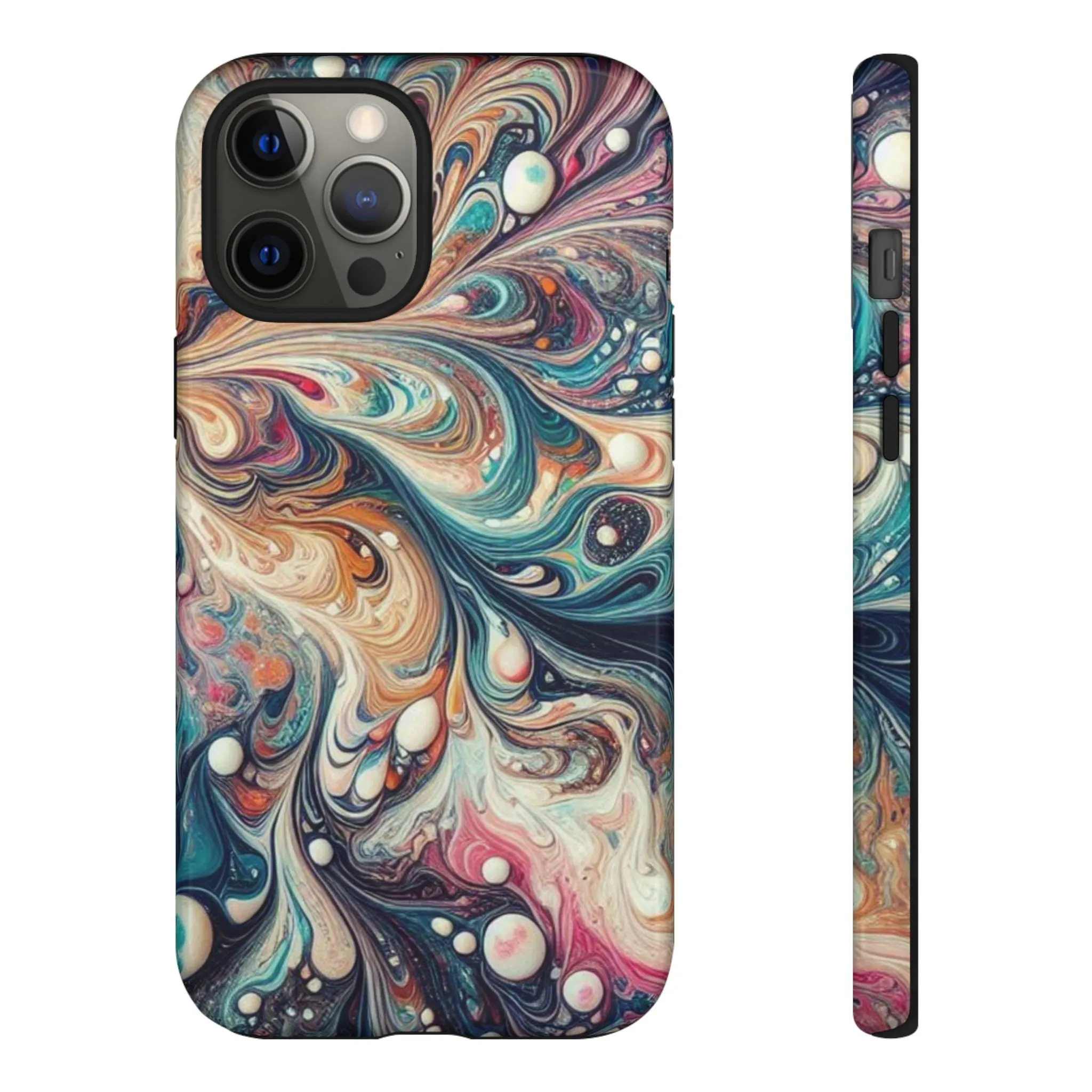 Creative marbling art Tough Cases