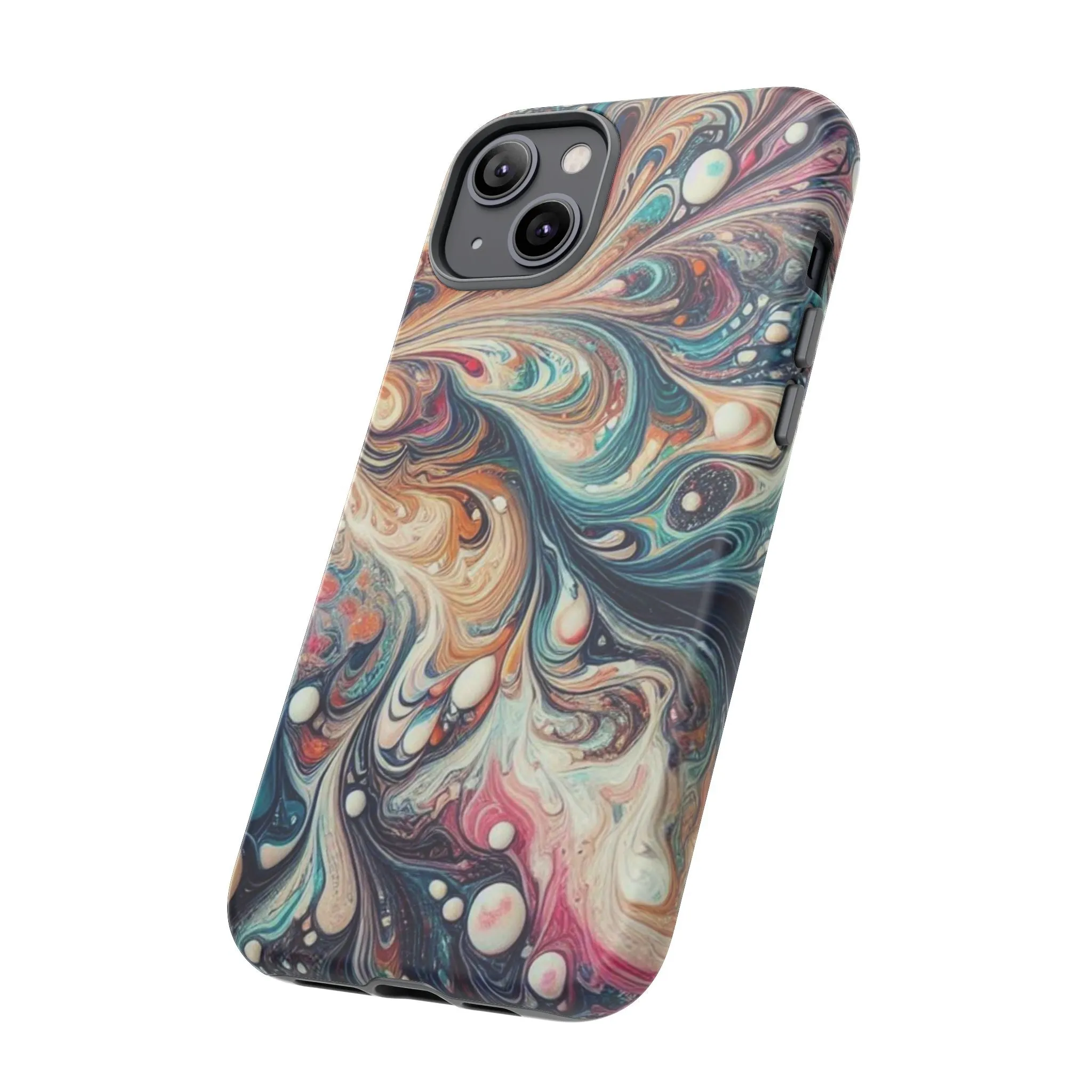 Creative marbling art Tough Cases