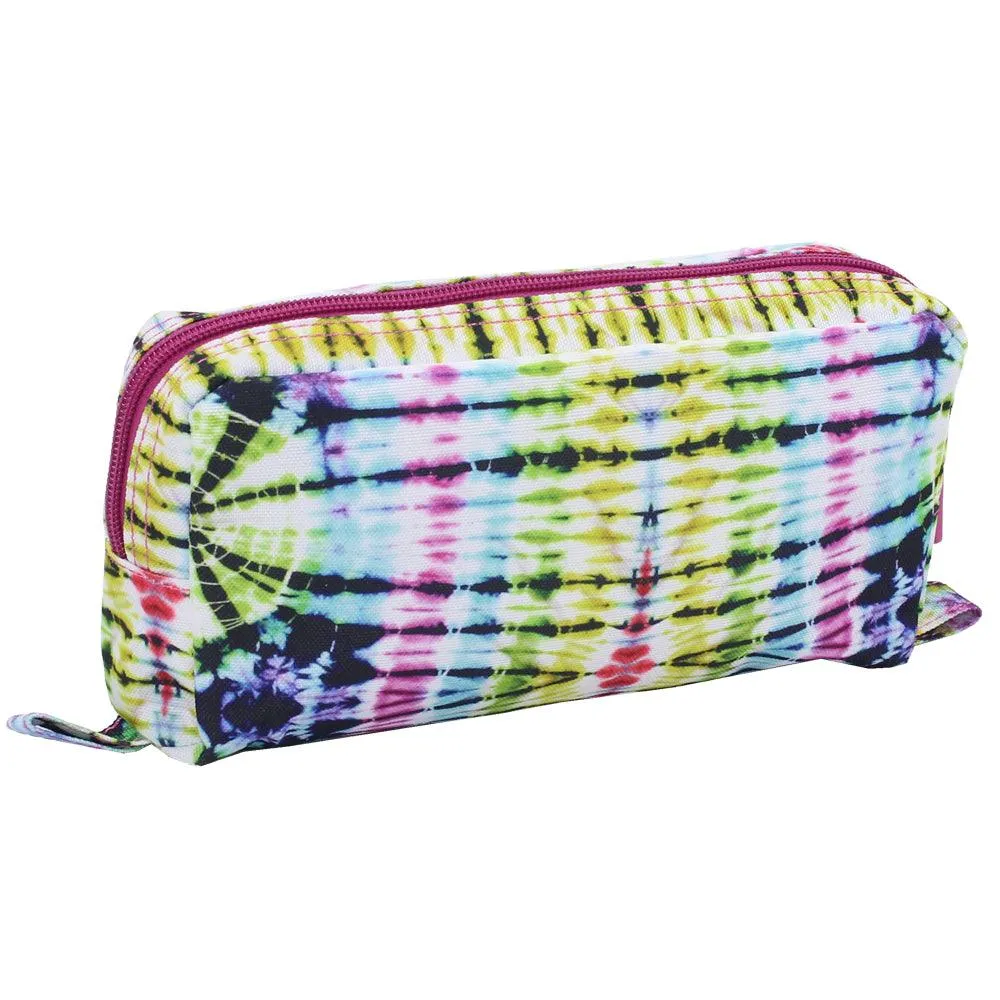 CUBS TIE DYE SWIRLS IN BLACK PENCIL CASE