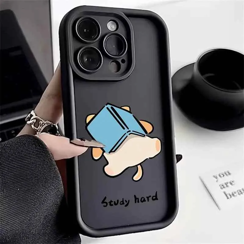 Cute Phone Cases For Galaxy A14, A34, A54, A13, A33, A53, A32, A52, S24, S23 Ultra, S22 Plus, and S21 FE - Dog Silicone Cover - TSP240