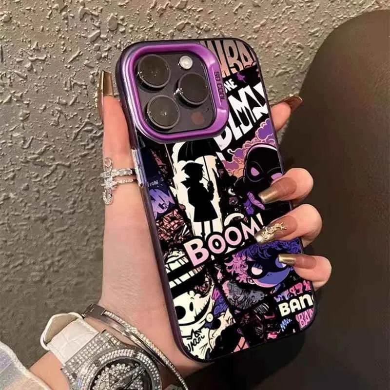 Cute Phone Cases For iPhone 11, 12, 13, 14, 15, Pro, Max, Mini, 7, 8, Plus, SE, XR, X, and XS - Comics Shockproof Cover - TSP245